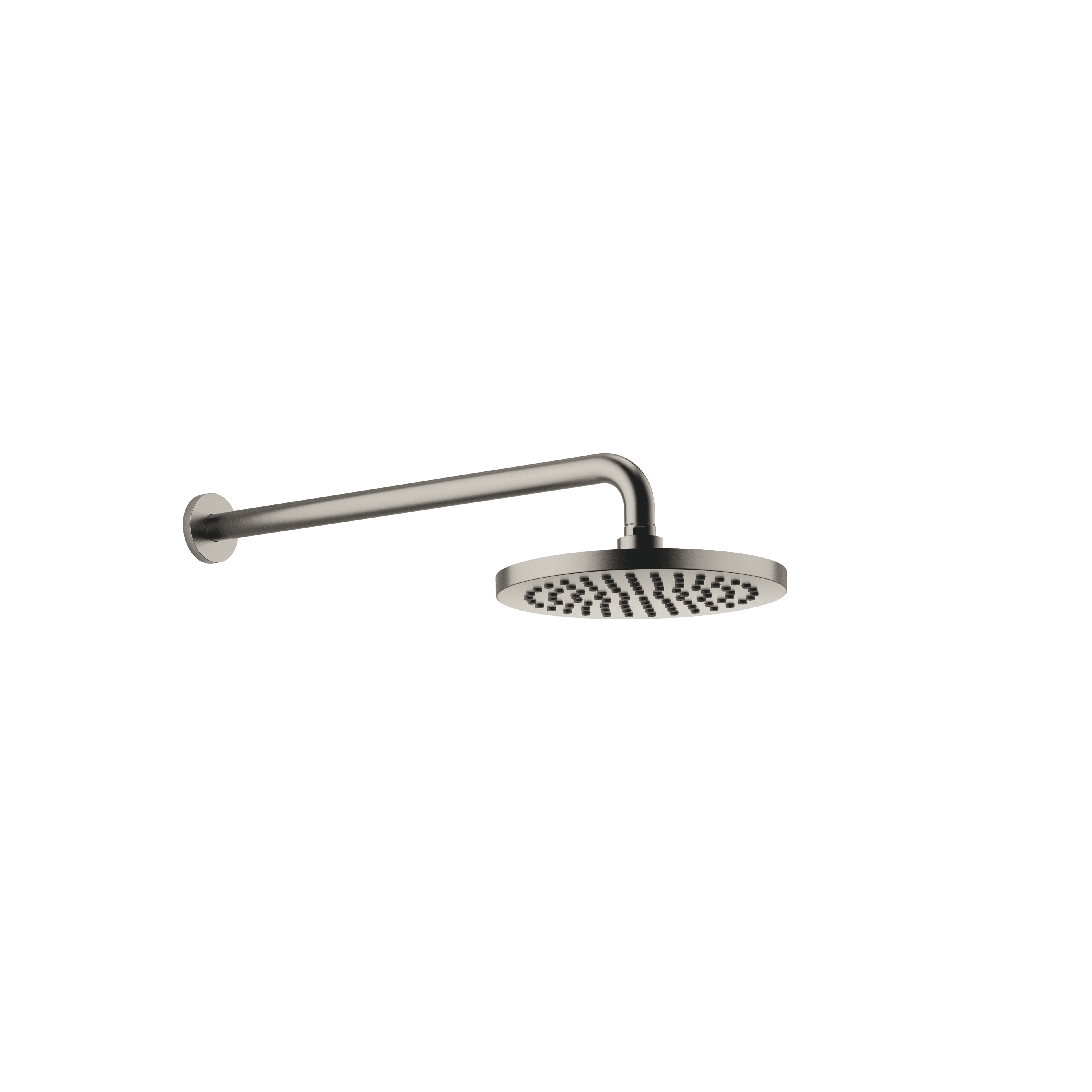 Rain shower with wall fixing 220 mm in Brushed Platinum