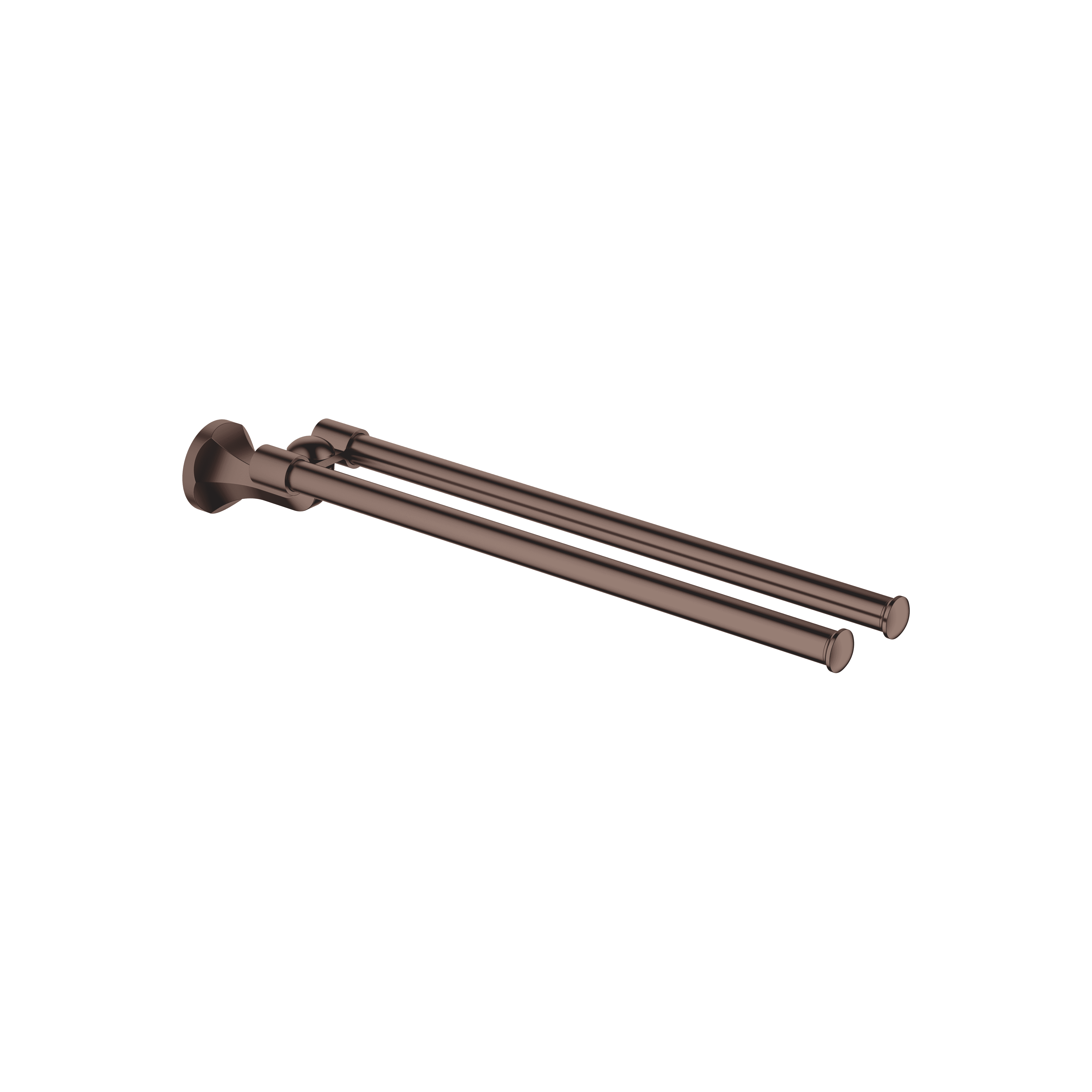MADISON Towel bar in two parts swivel in Brushed Dark Bronze (PVD)