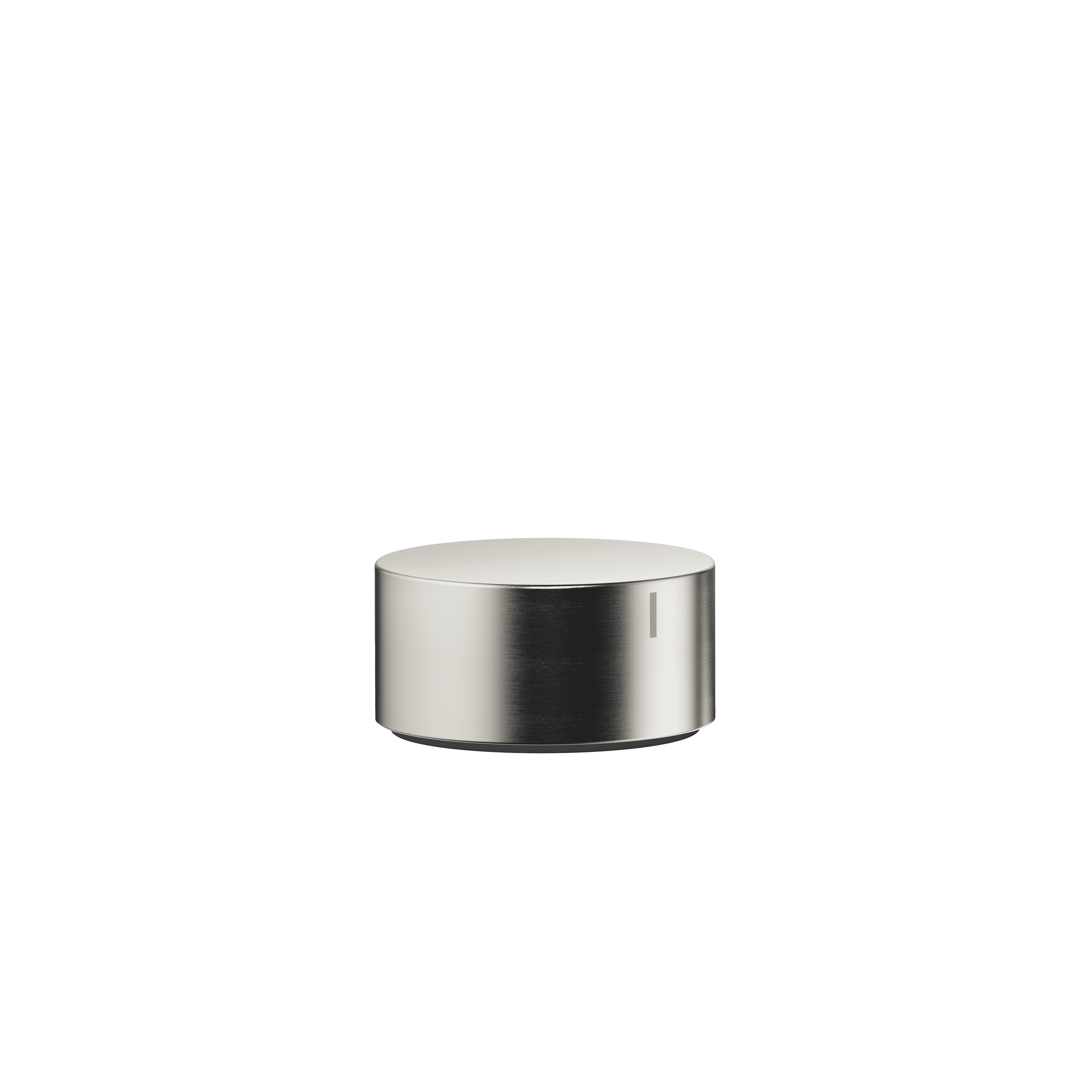 Deck valve anti-clockwise closing hot in Brushed Platinum