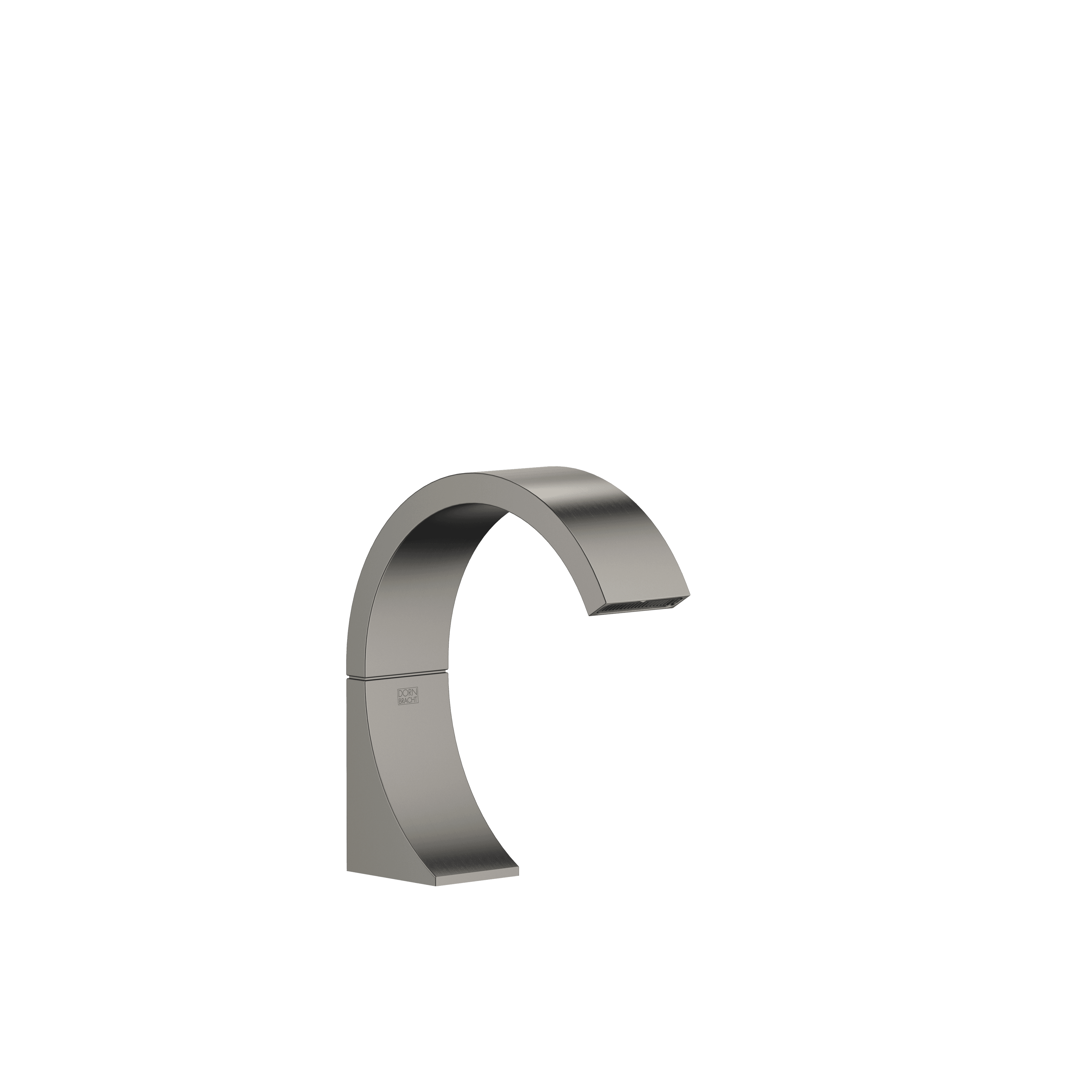 CYO Deck-mounted basin spout without pop-up waste in Brushed Dark Platinum
