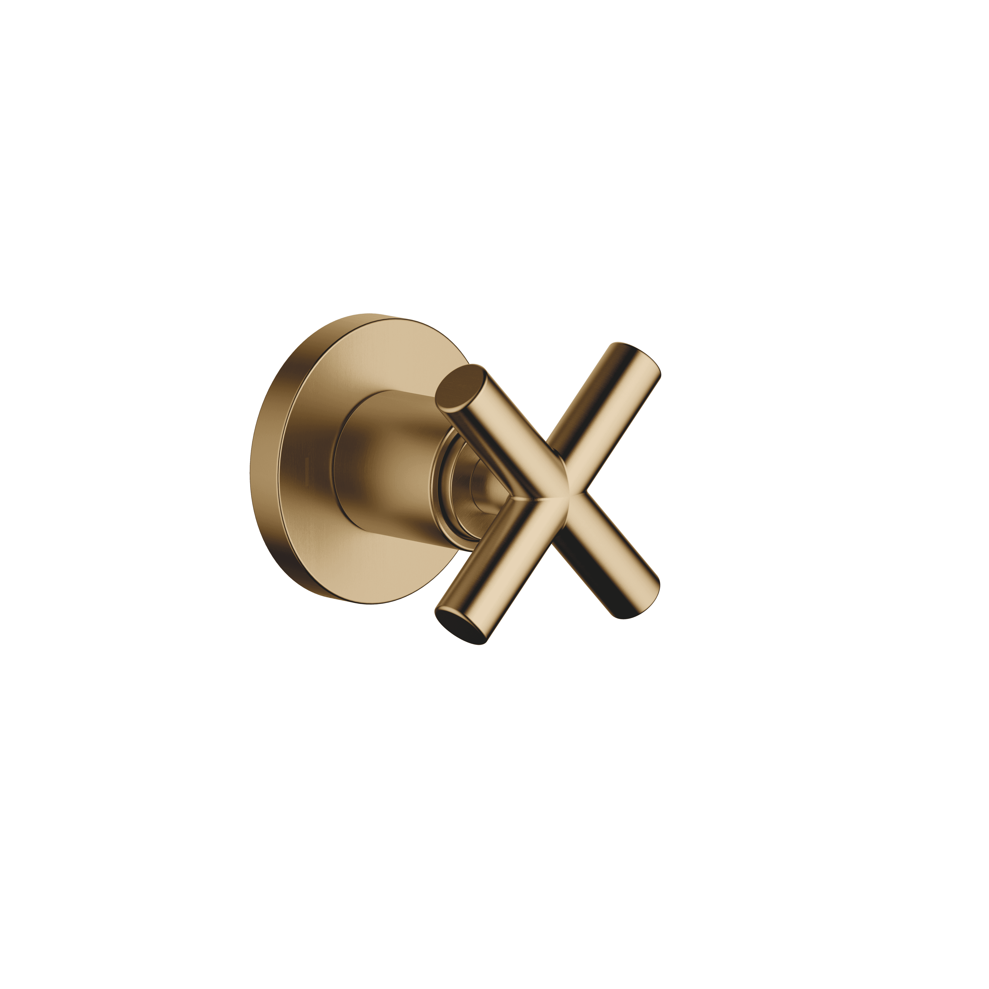 TARA Concealed two-way diverter in Brushed Dark Brass (PVD)