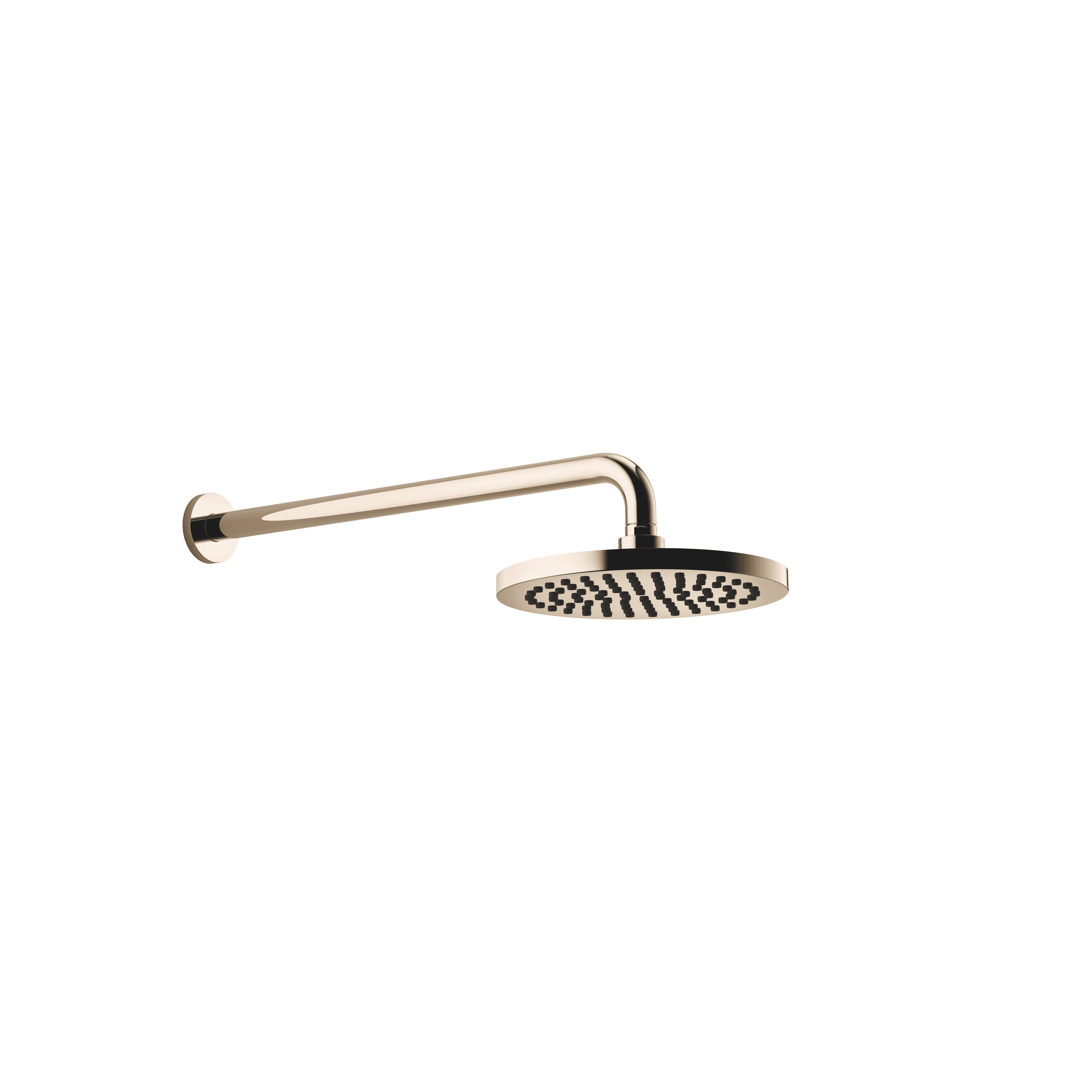 SERIES SPECIFIC Rain shower with wall fixing FlowReduce 220 mm in Light Gold (PVD)