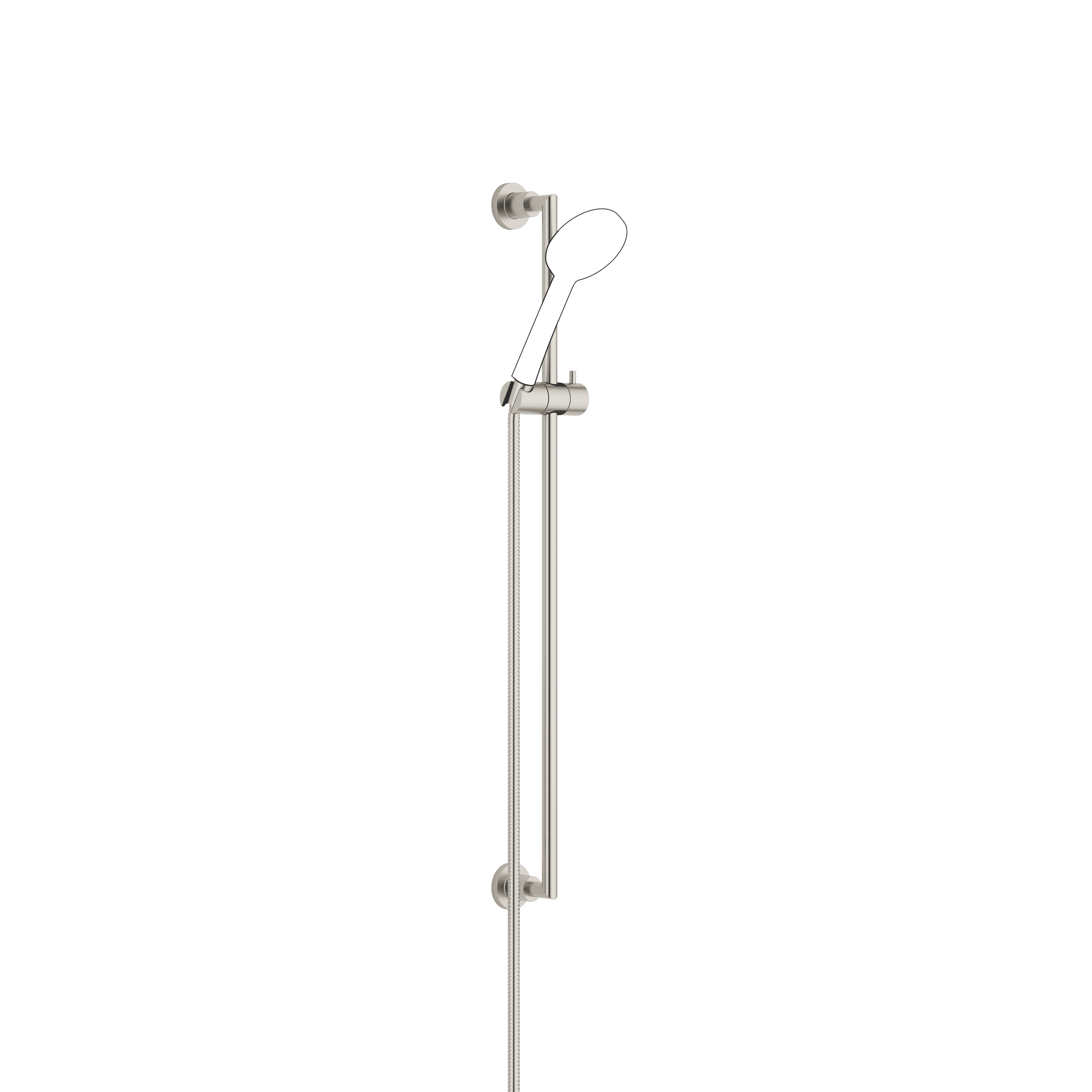 TARA Shower set in Brushed Platinum