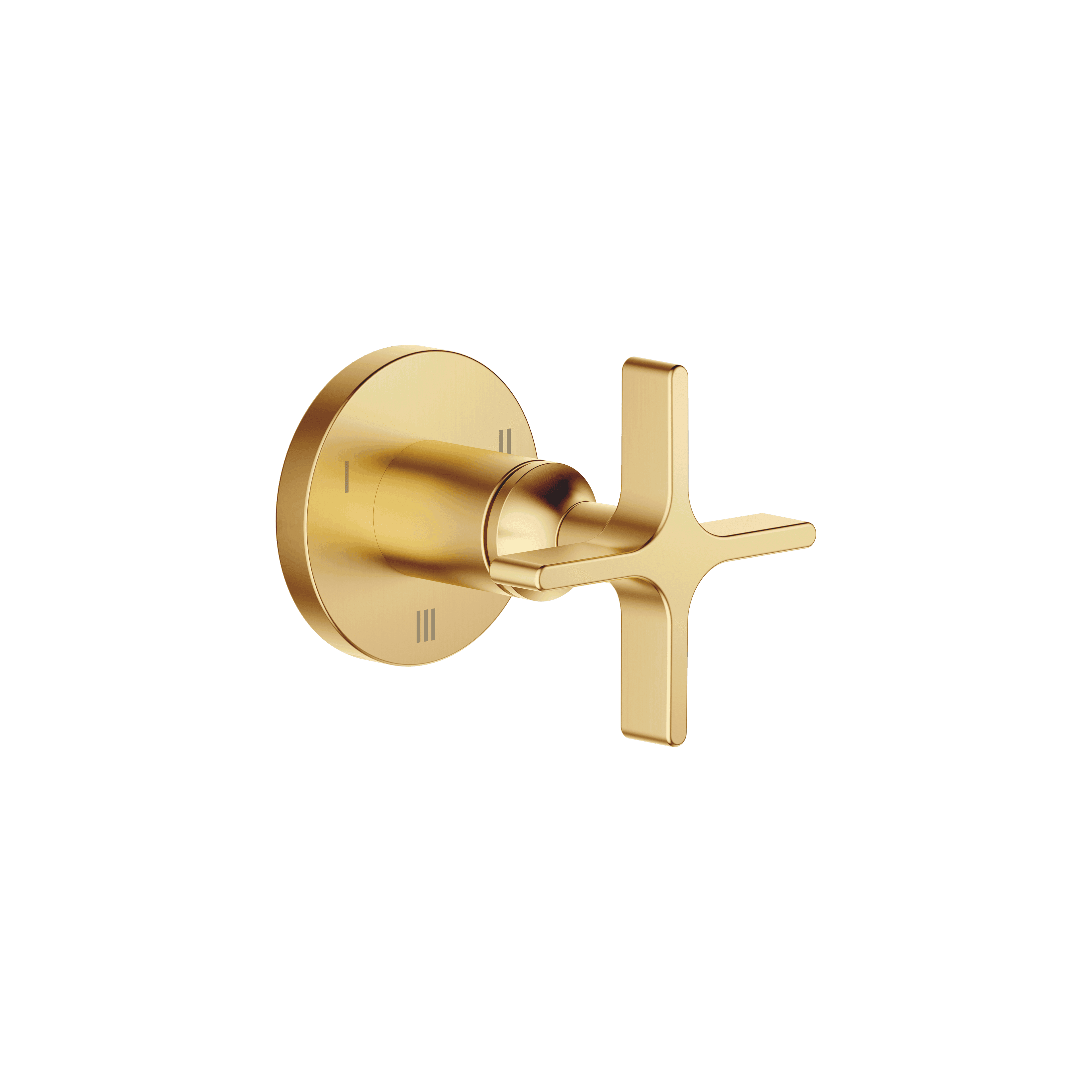 VAIA Concealed three-way diverter in Brushed Durabrass (23kt Gold)