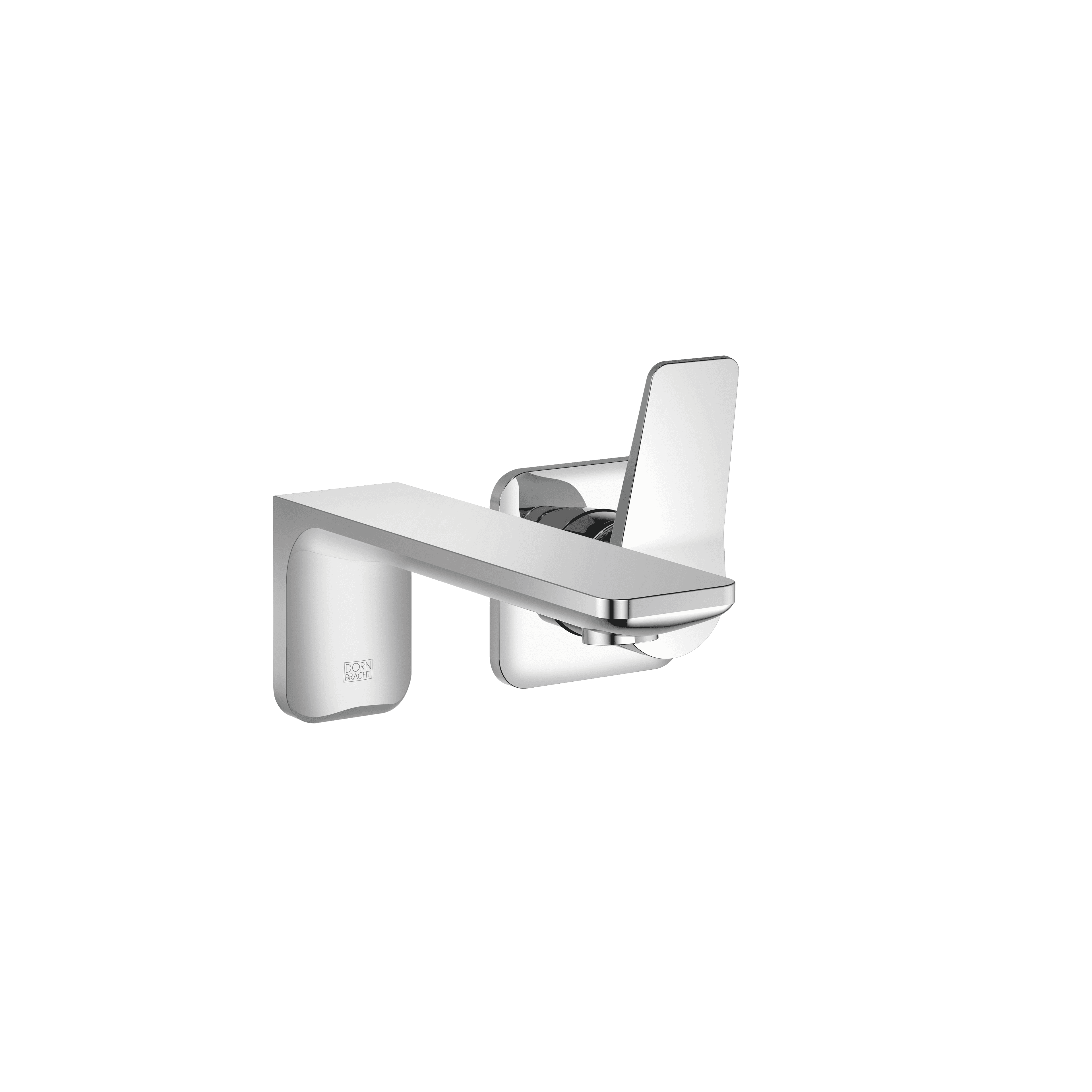 LISSÉ Wall-mounted single-lever basin mixer without pop-up waste in Chrome