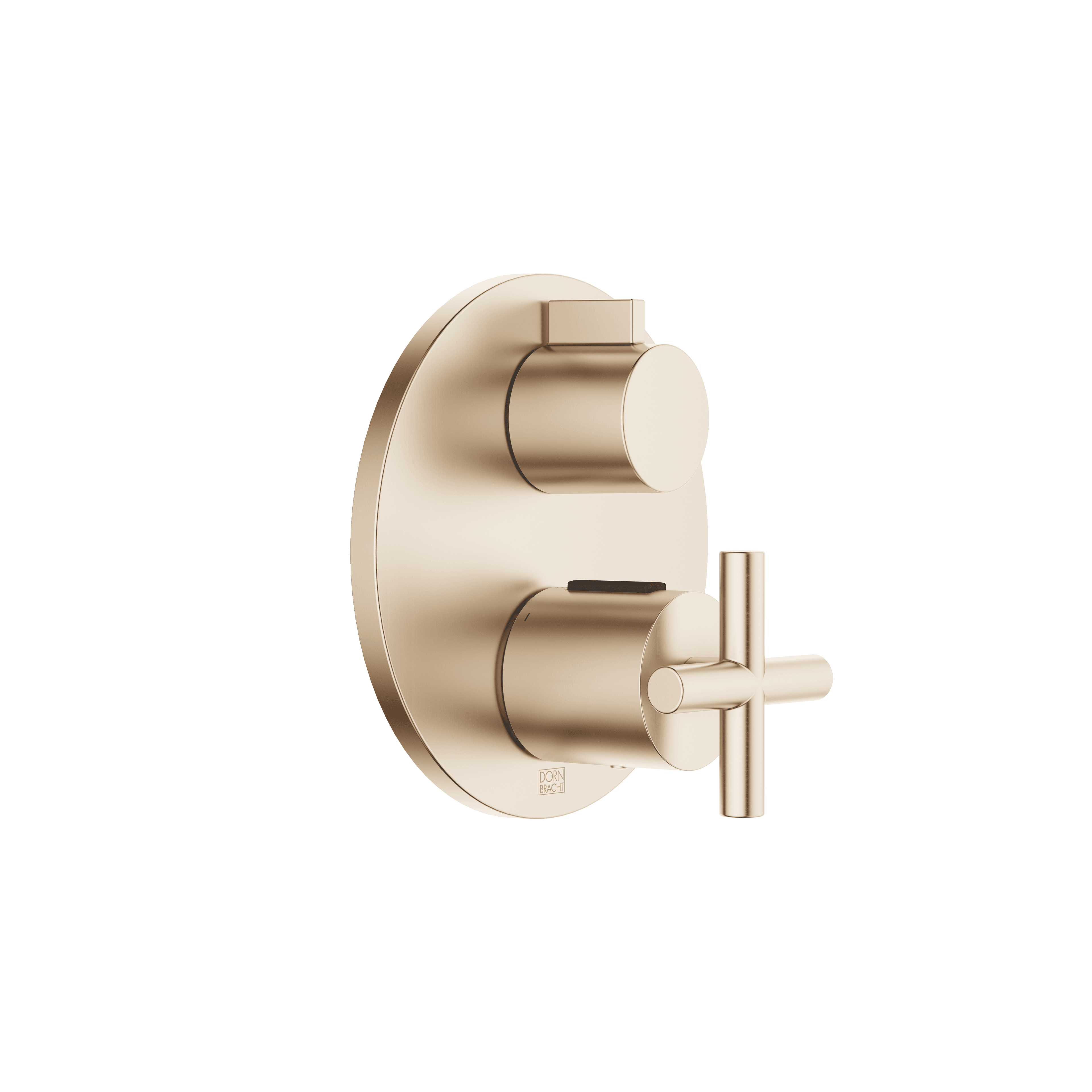 TARA Concealed thermostat with one function volume control in Brushed Champagne (22kt Gold)