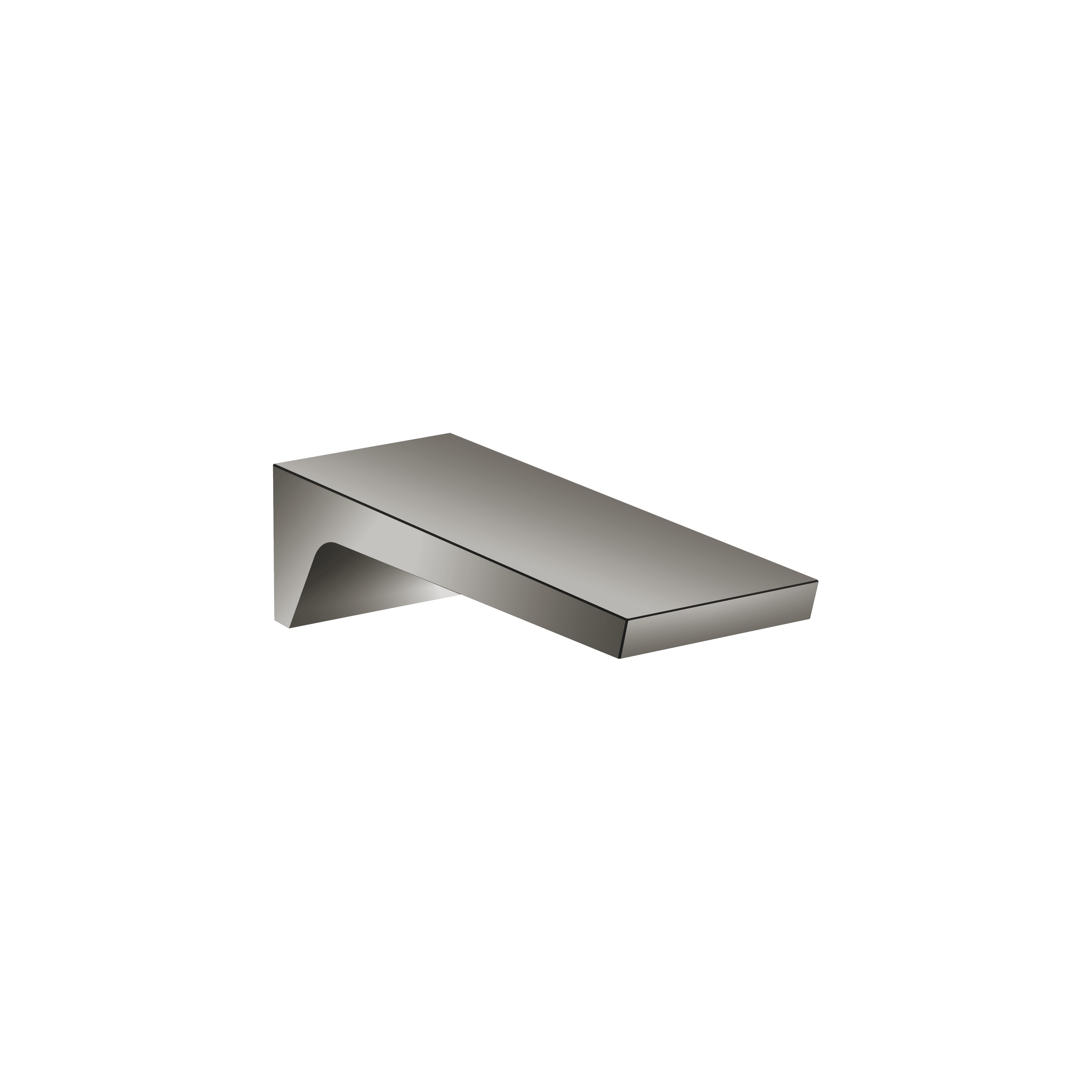 CL.1 Bath spout for wall mounting in Dark Chrome