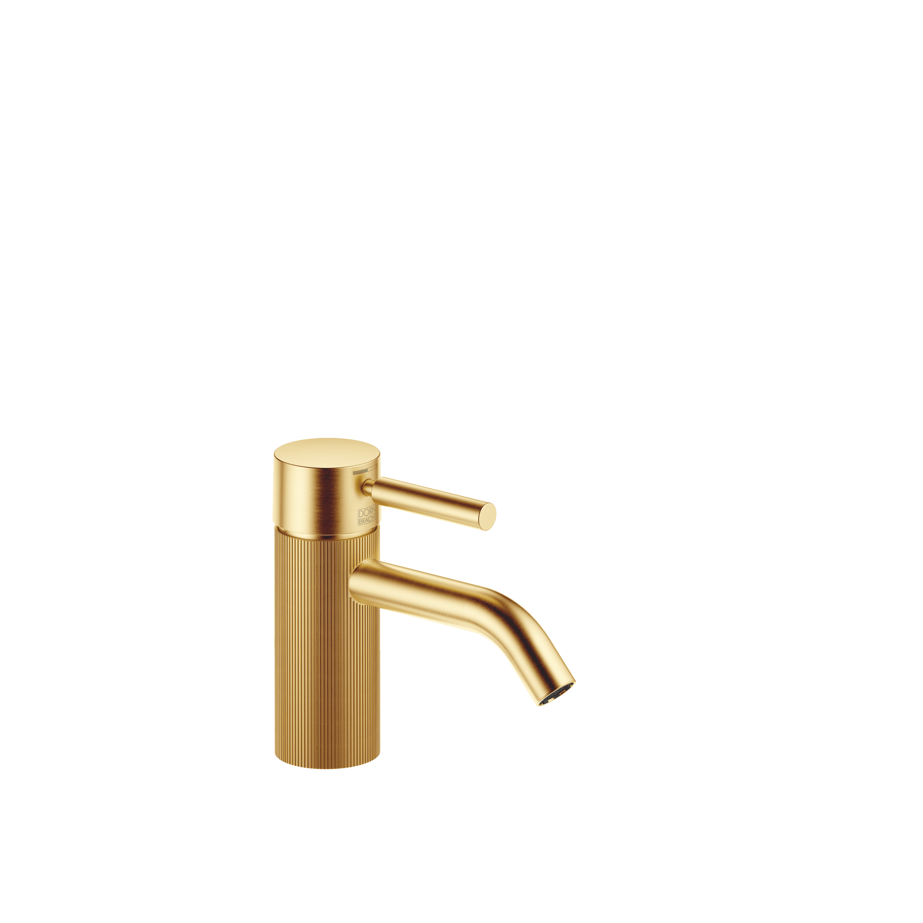 META Single-lever basin mixer without pop-up waste in Brushed Gold (PVD)