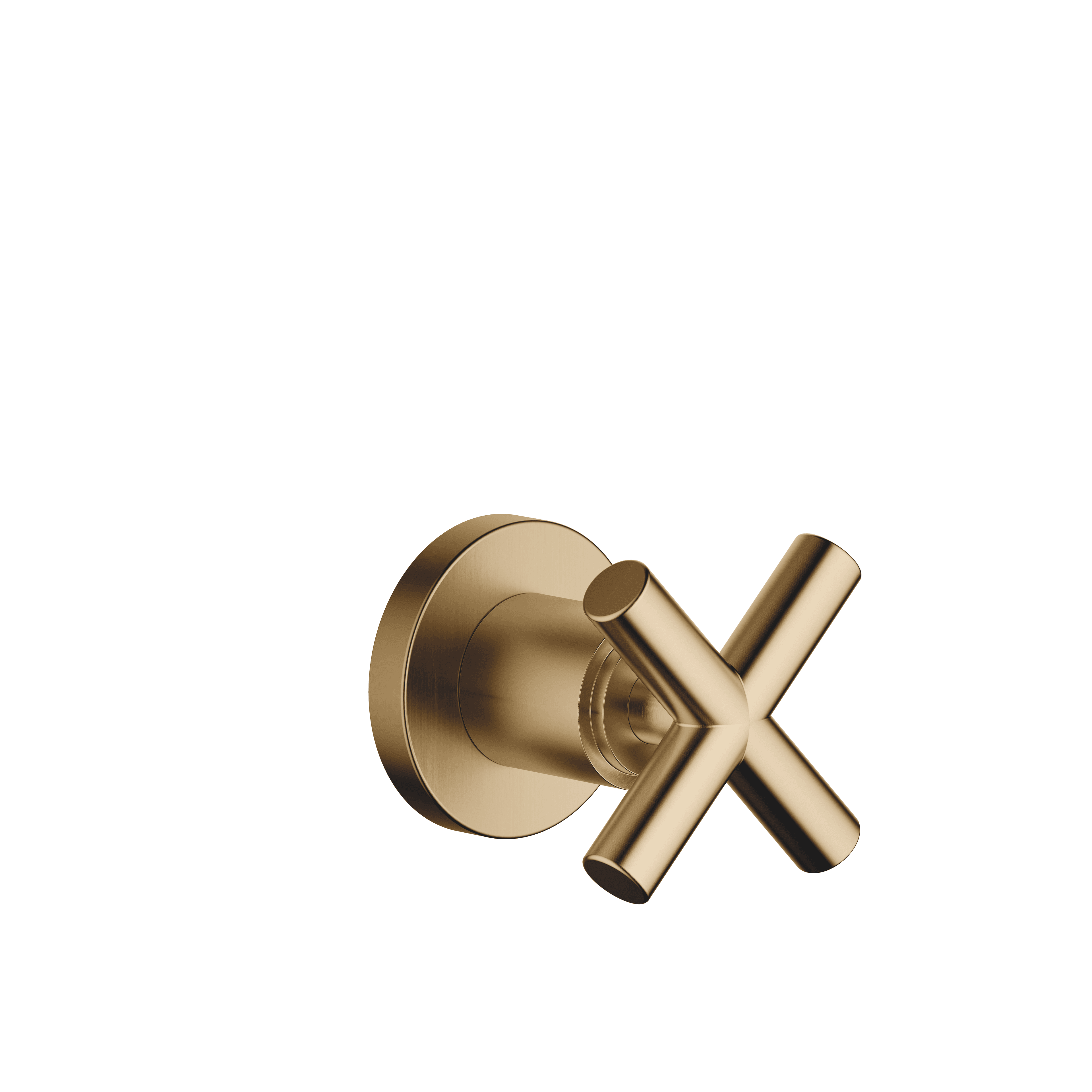 TARA Wall valve clockwise closing 1/2" in Brushed Dark Brass (PVD)