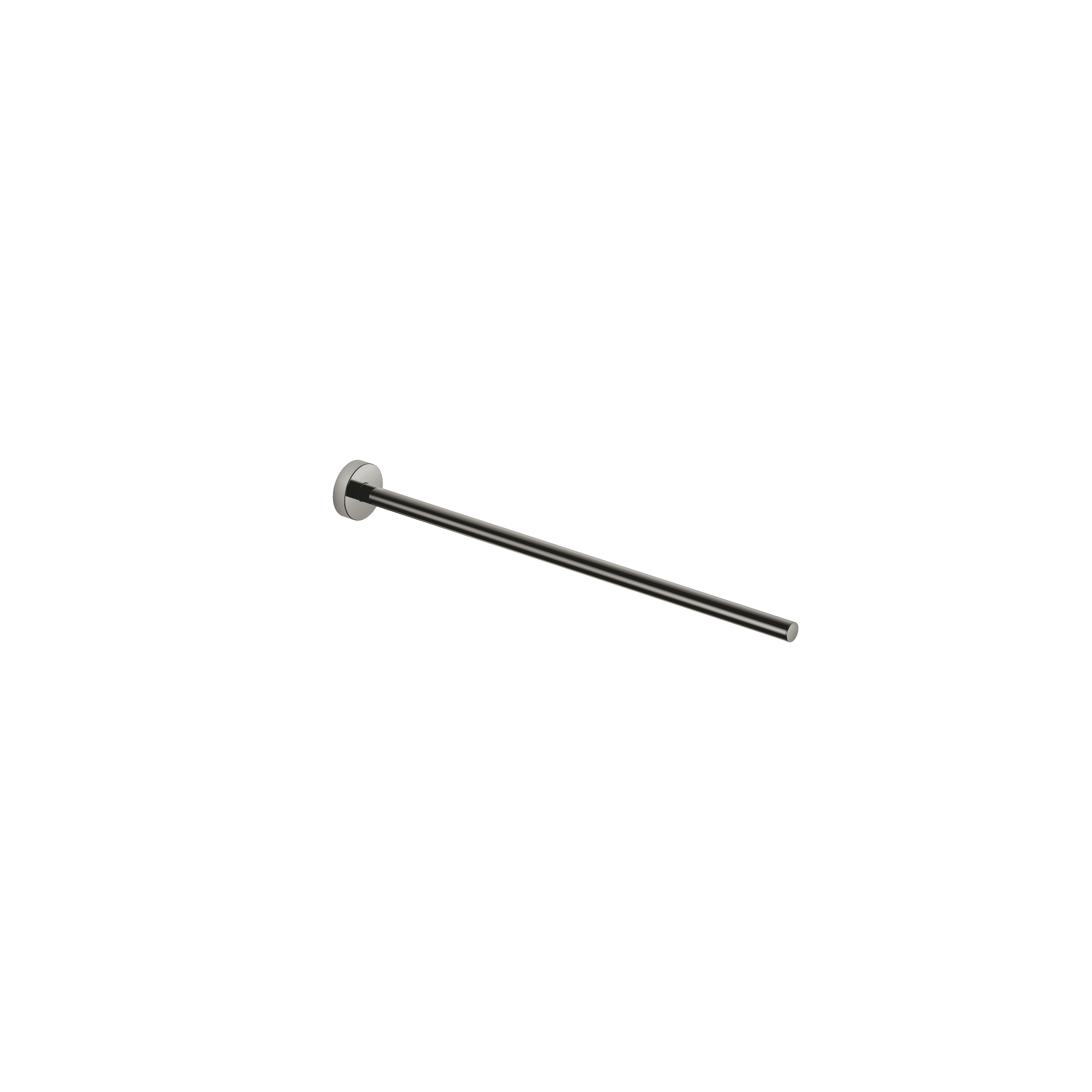 Towel bar 1-piece non-swivel in Dark Chrome