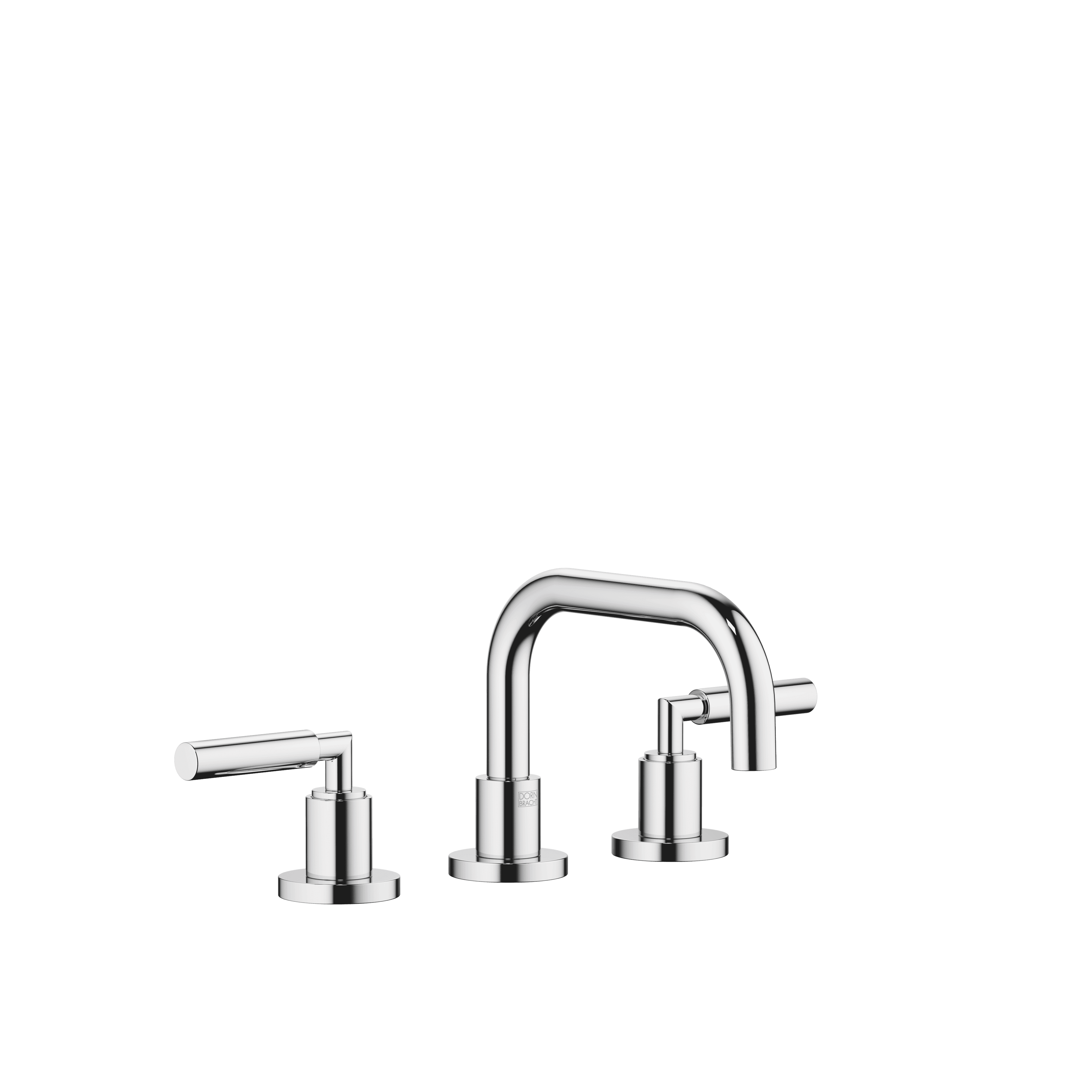 TARA Three-hole basin mixer with pop-up waste in Chrome