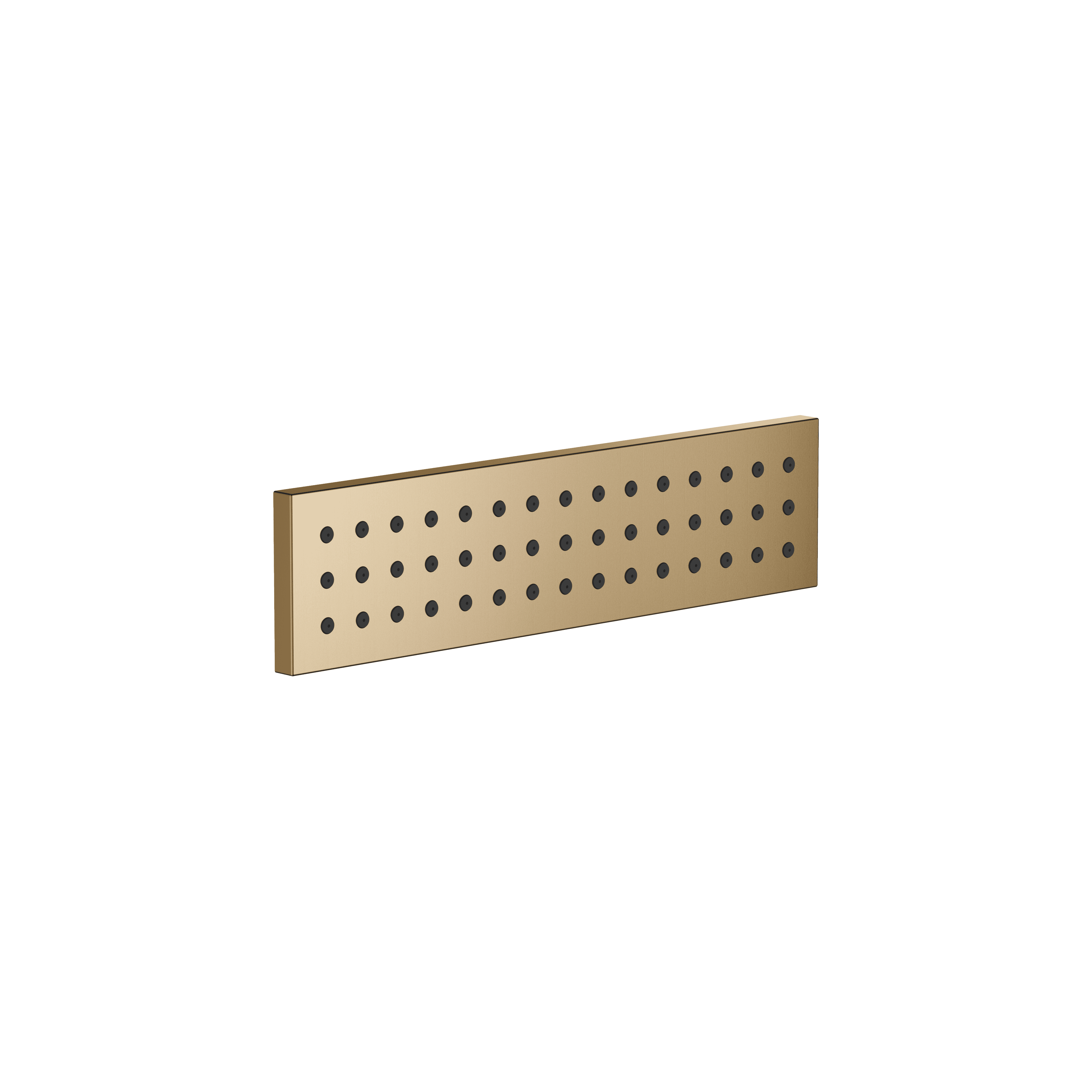 WATER BAR Concealed body spray in Brushed Dark Brass (PVD)