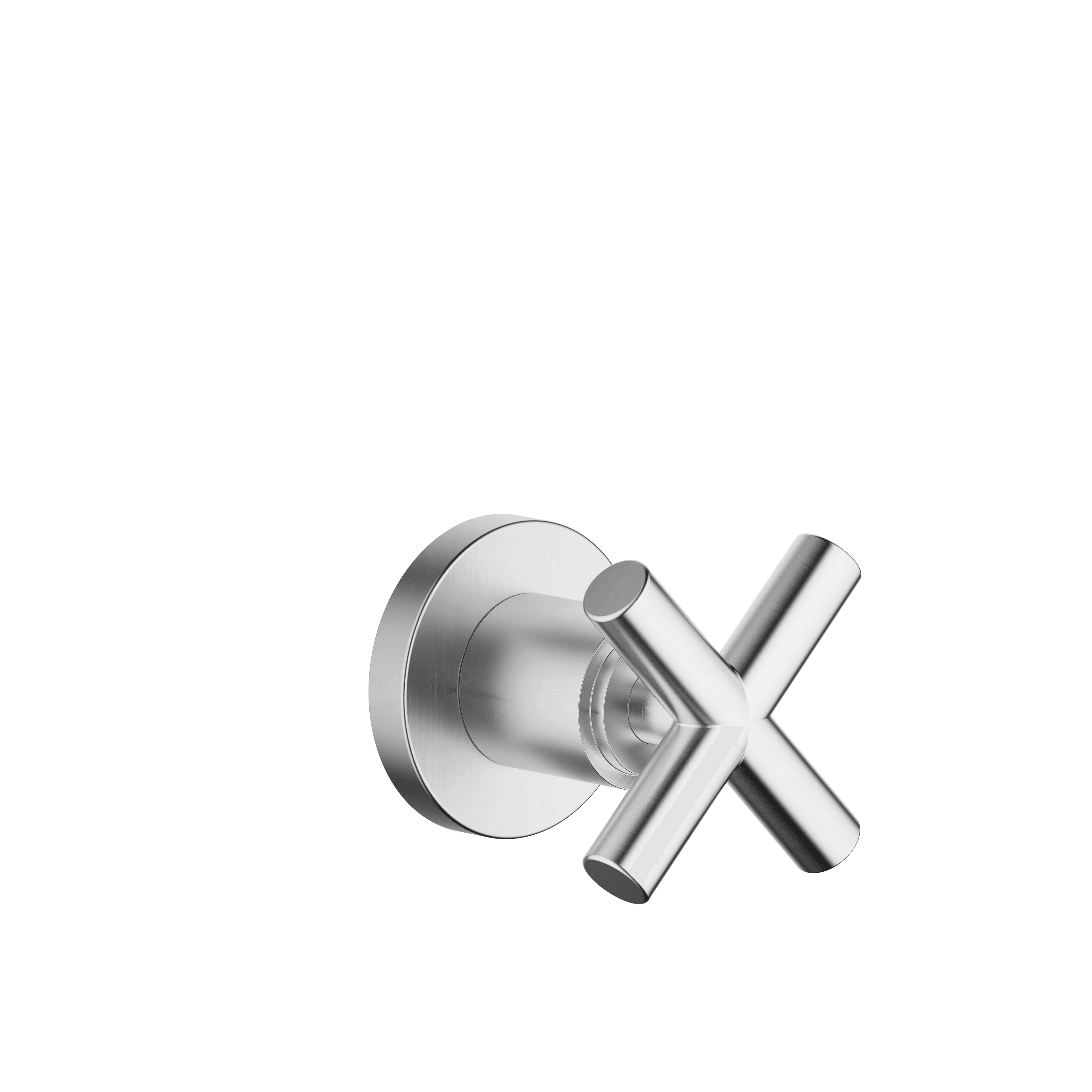 TARA Wall valve clockwise closing 3/4" in Brushed Chrome