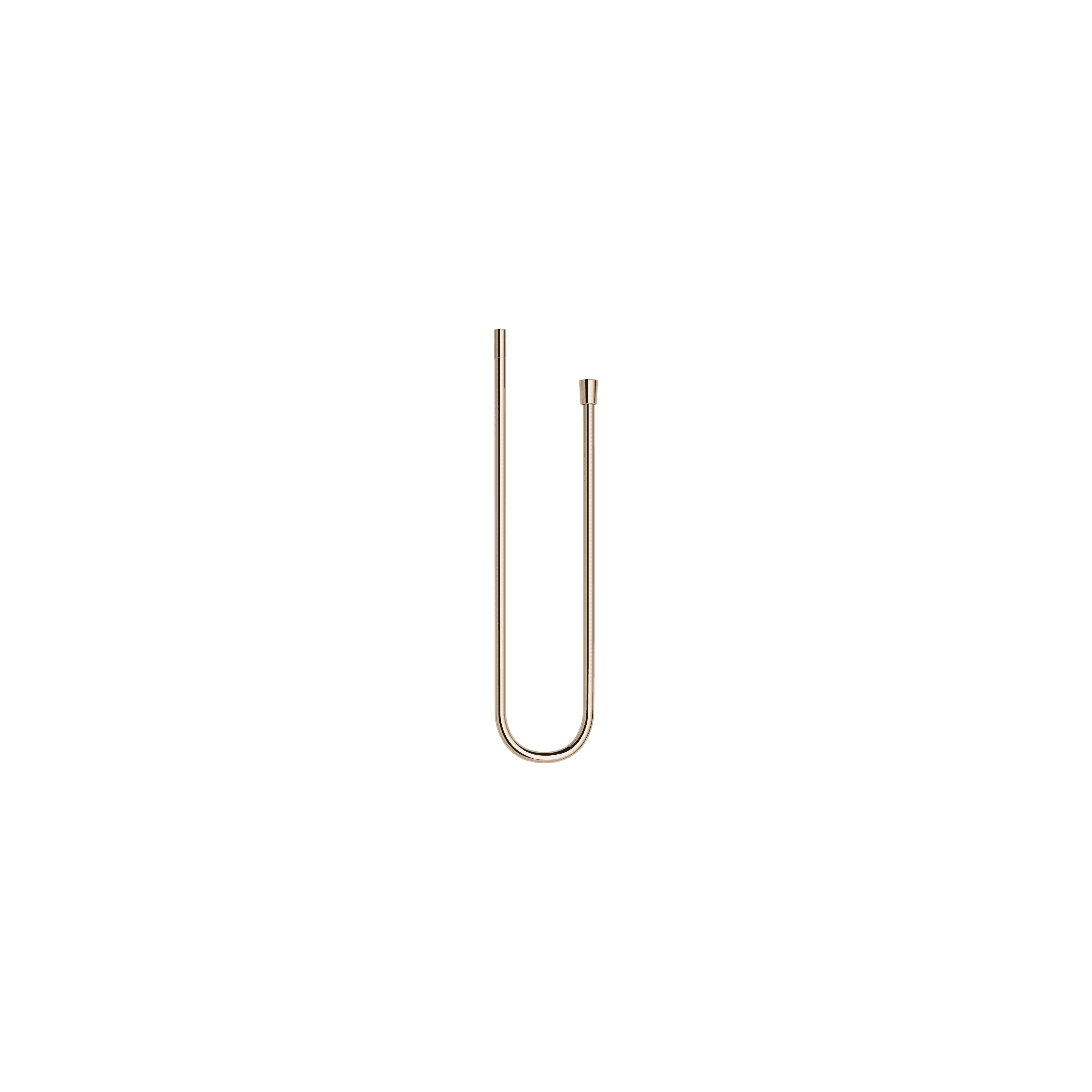 Plastic shower hose 1/2" x 3/8" x 1250 mm in Light Gold (PVD)