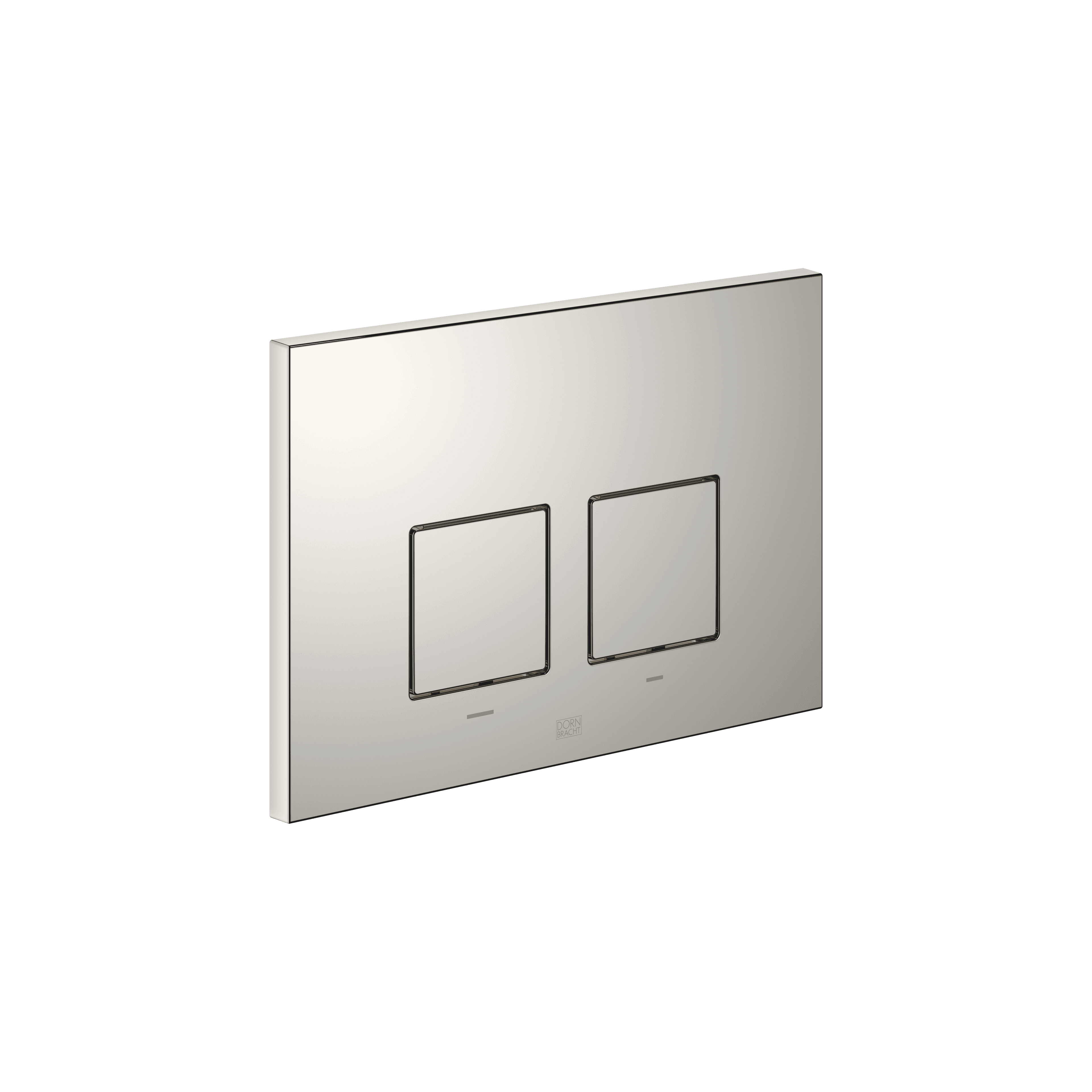 Flush plate for concealed WC cisterns made by Geberit angular in Platinum