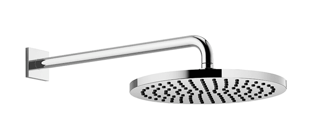 Rain shower with wall fixing FlowReduce 300 mm in Light Gold (PVD)