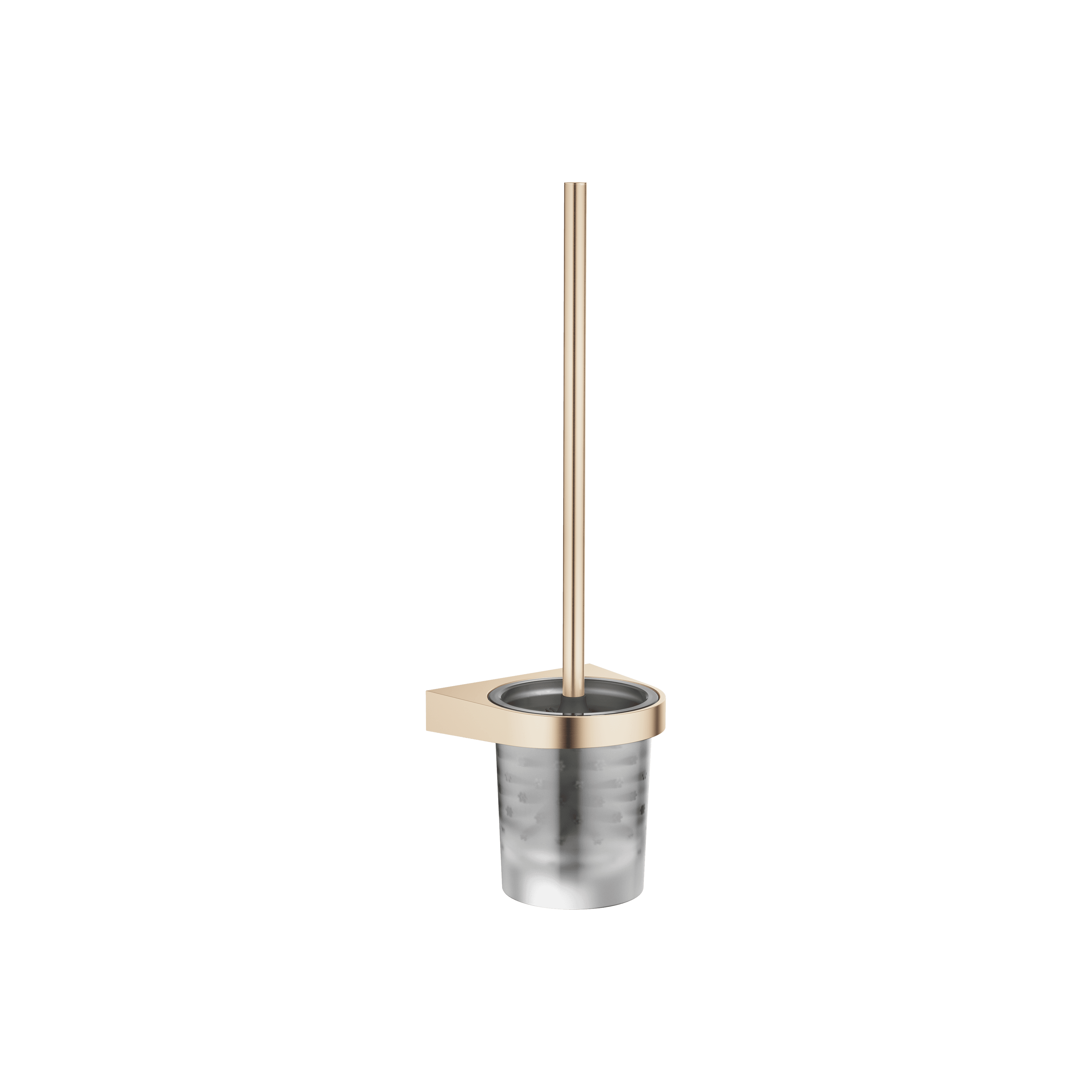 Toilet brush set wall model in Brushed Champagne (22kt Gold)