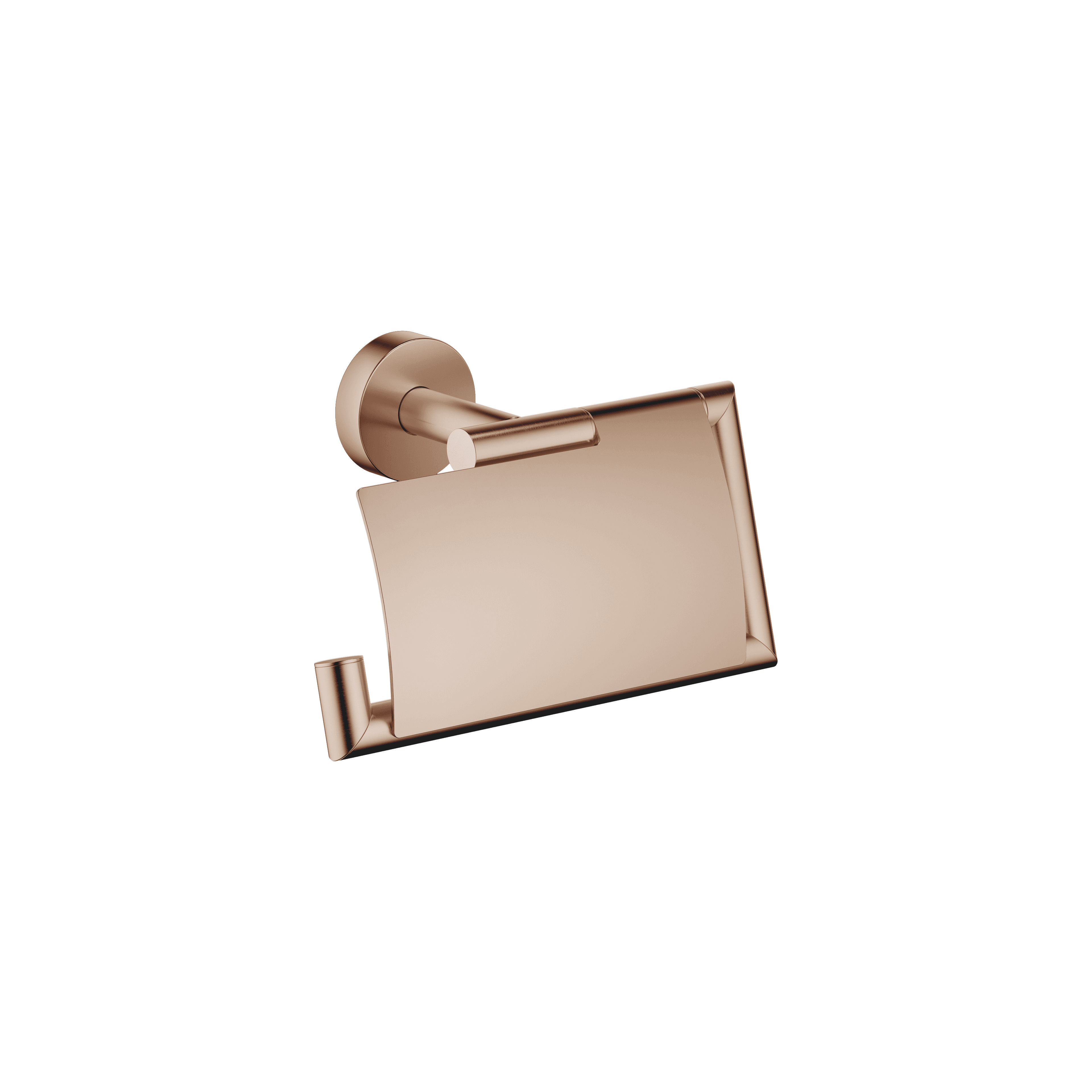 Tissue holder with cover in Brushed Bronze (PVD)