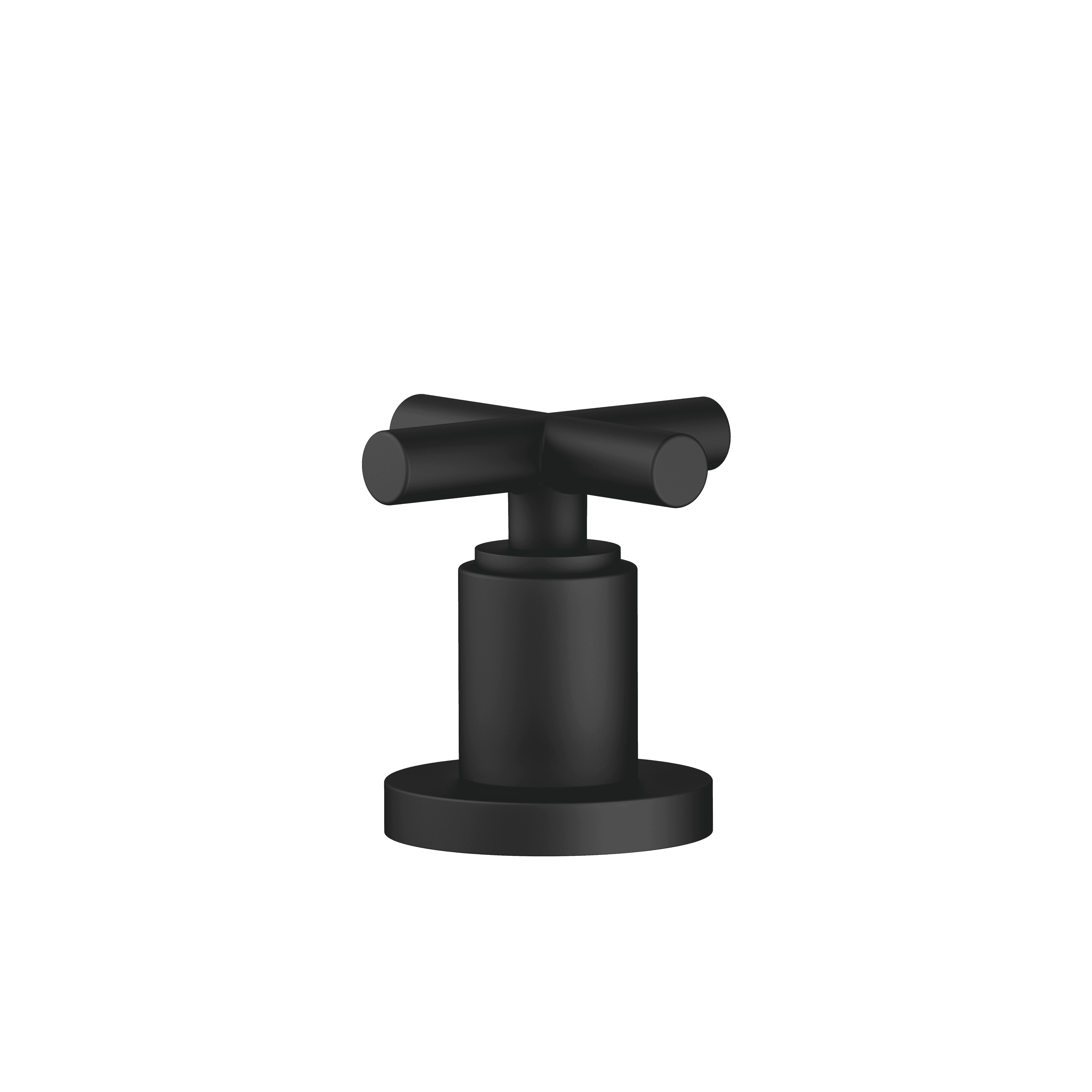 TARA Deck valve clockwise closing cold or hot in Matte Black