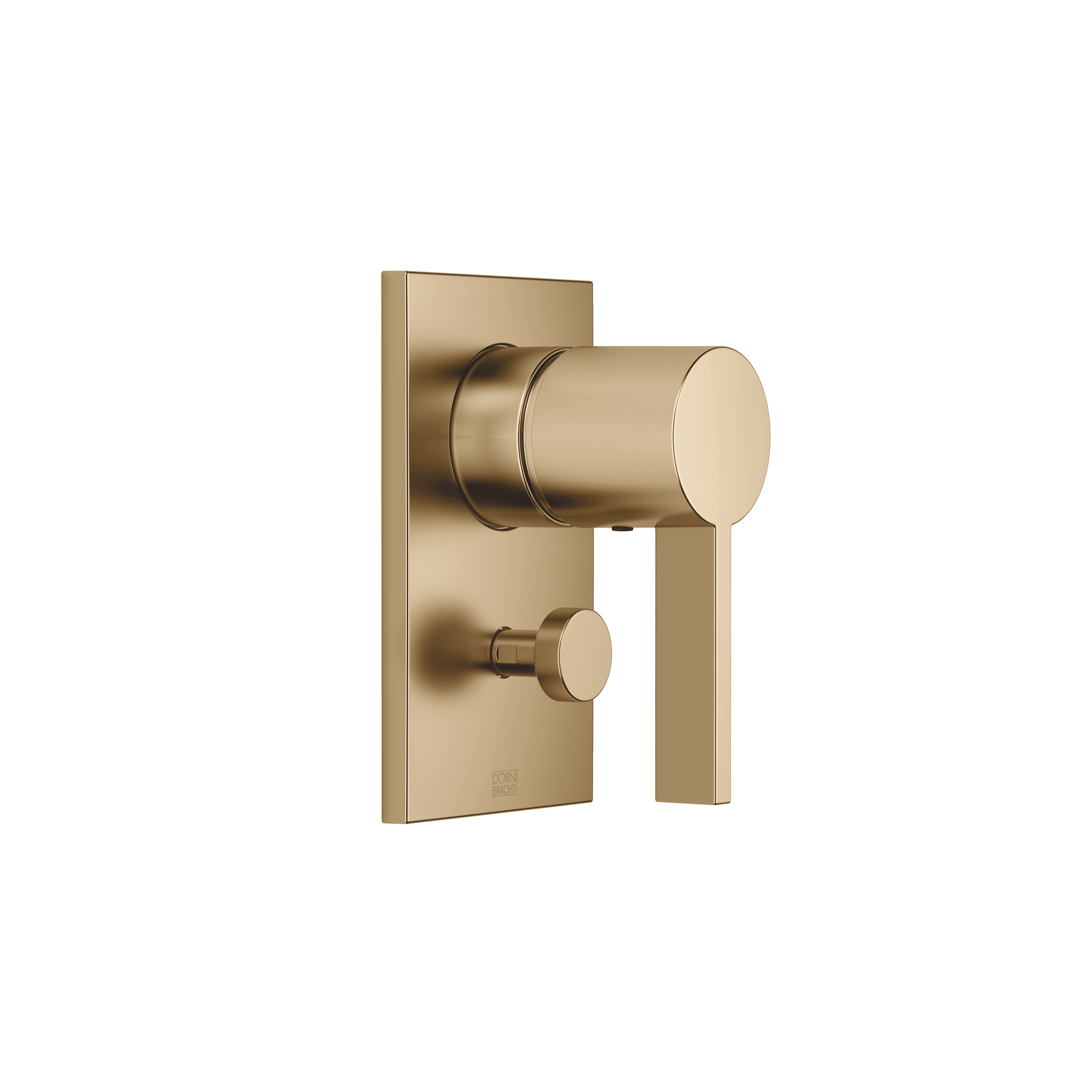 Concealed single-lever mixer with diverter in Brushed Dark Brass (PVD)
