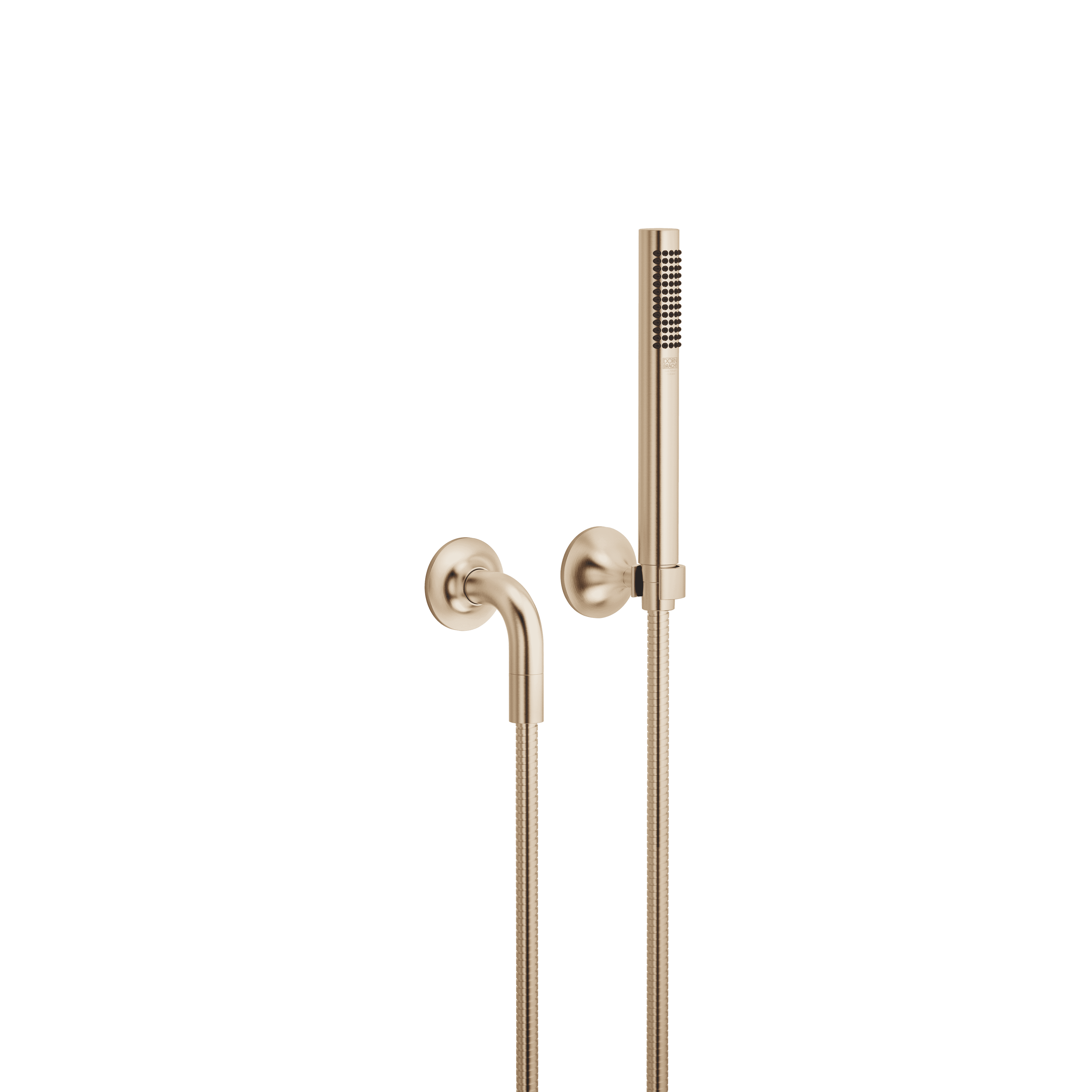 VAIA Hand shower set with individual rosettes in Brushed Champagne (22kt Gold)