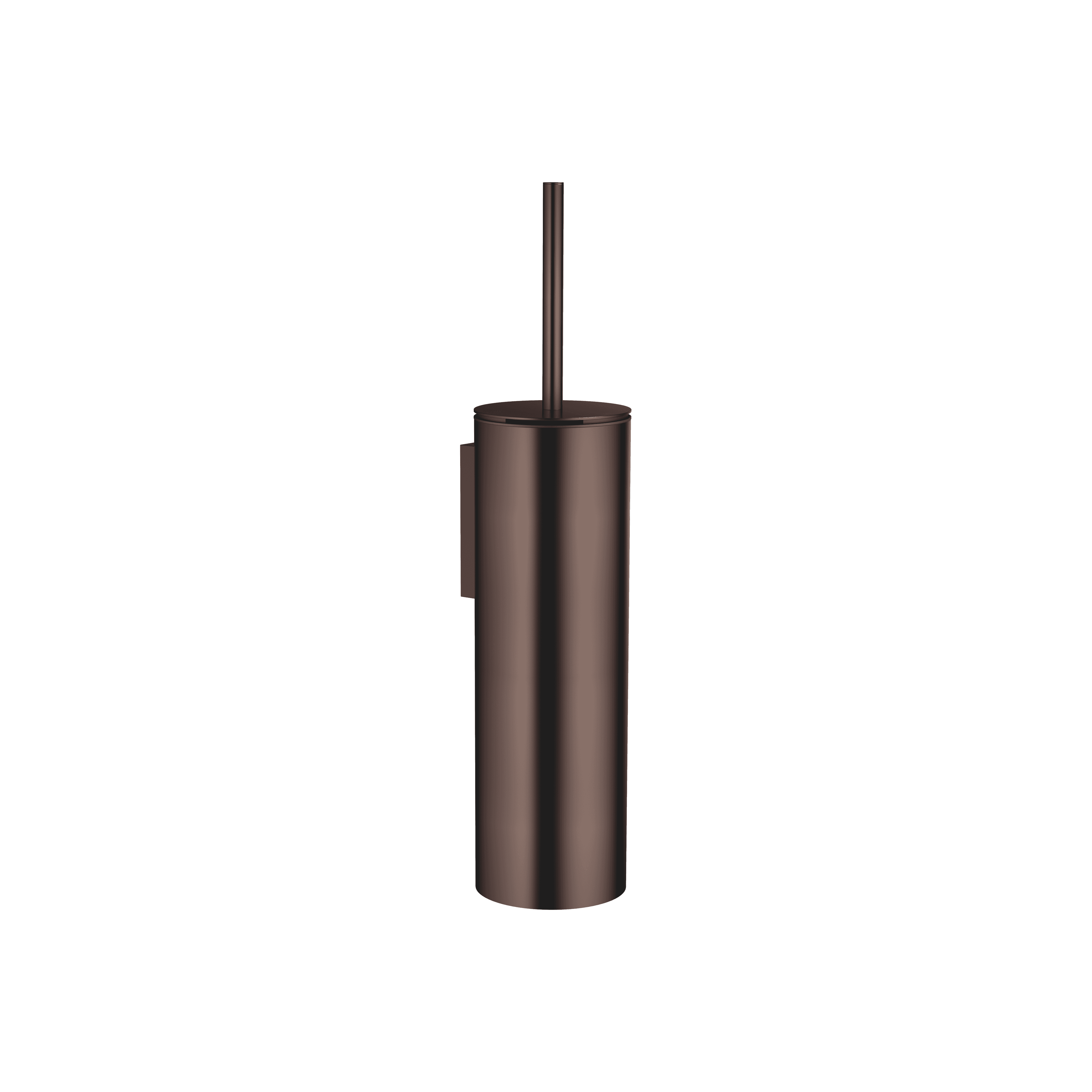 Toilet brush set wall model in Brushed Dark Bronze (PVD)
