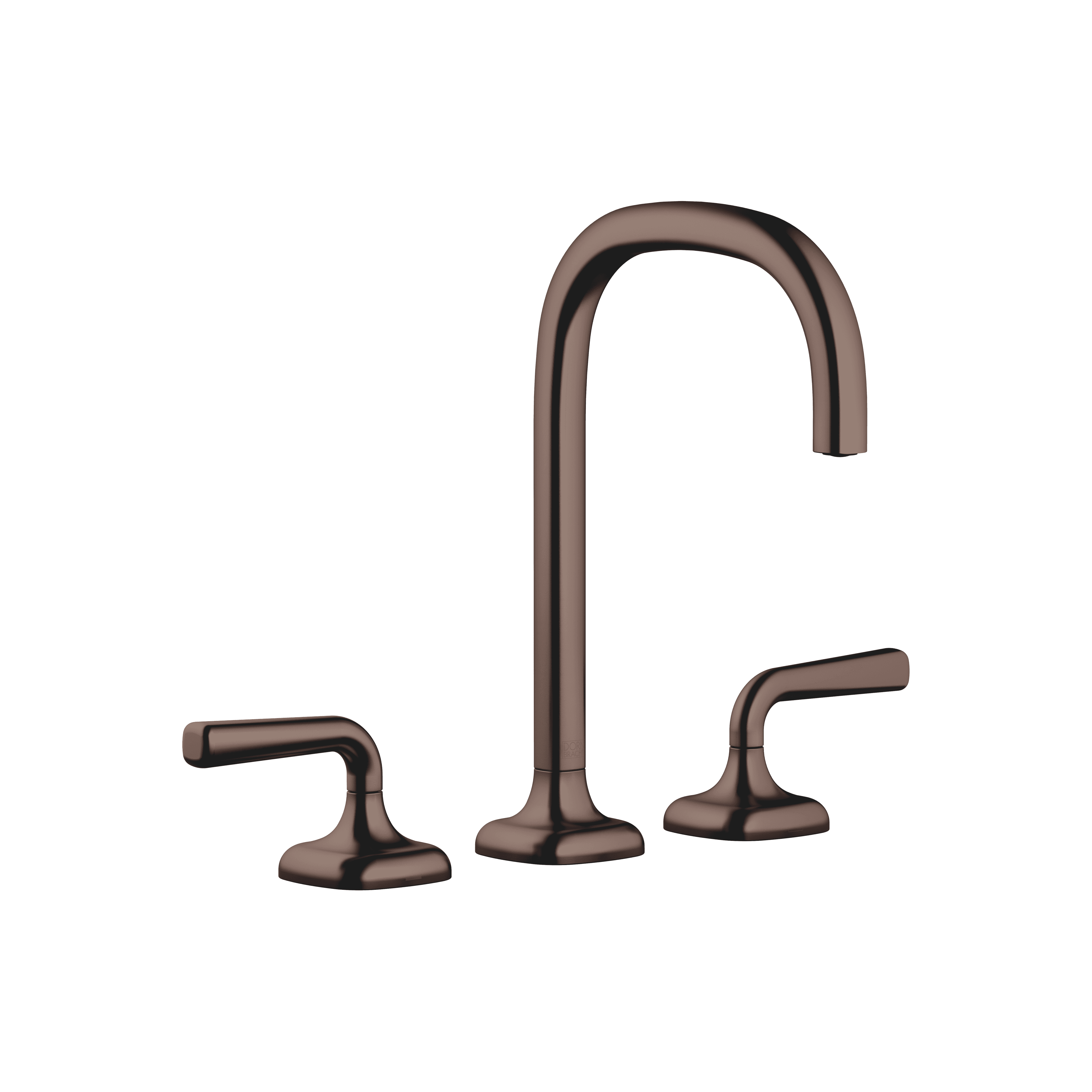 COYA Three-hole basin mixer with pop-up waste in Brushed Dark Bronze (PVD)