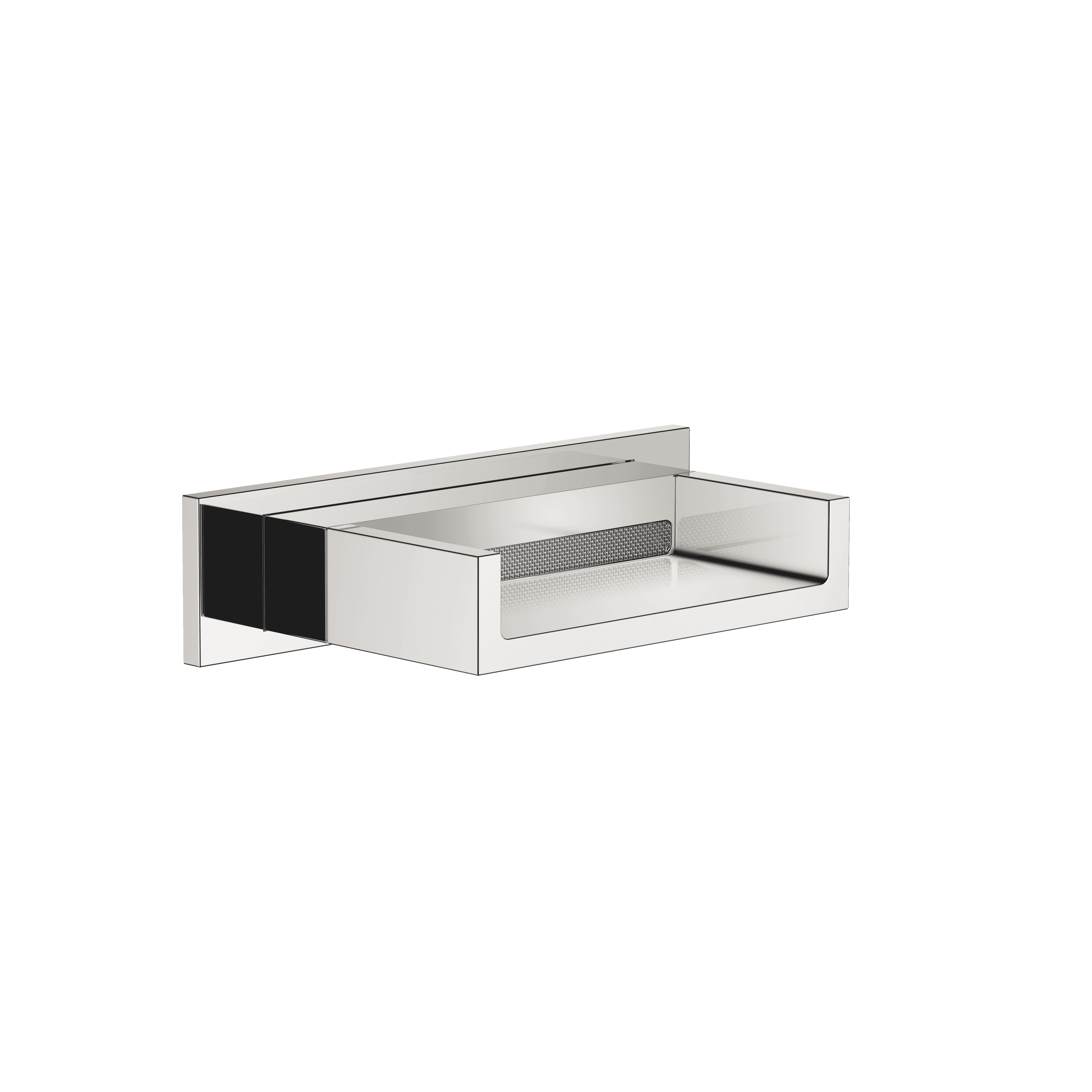 WATER FALL Cascade spout for wall mounting in Platinum