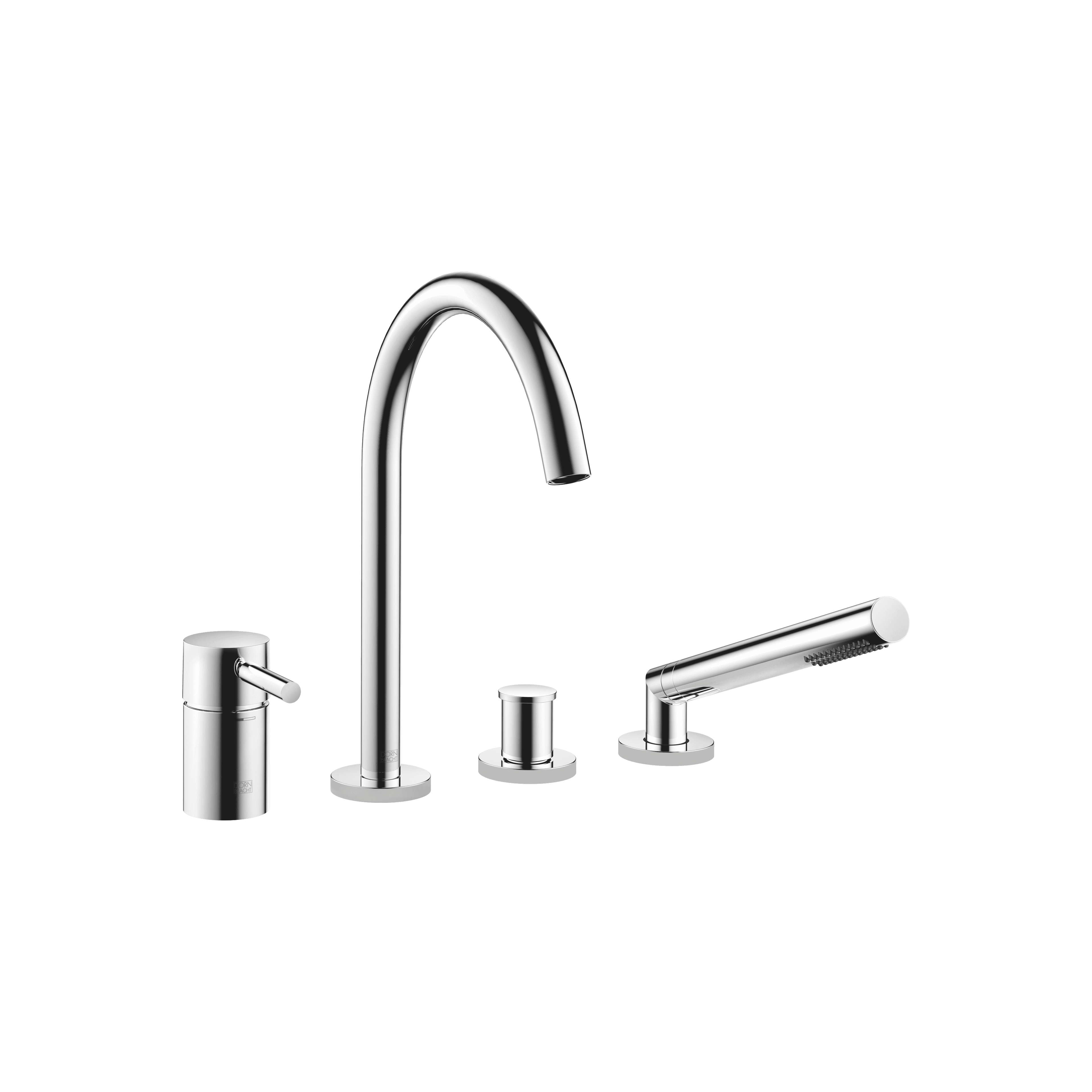 META Bath shower set for bath rim or tile edge installation