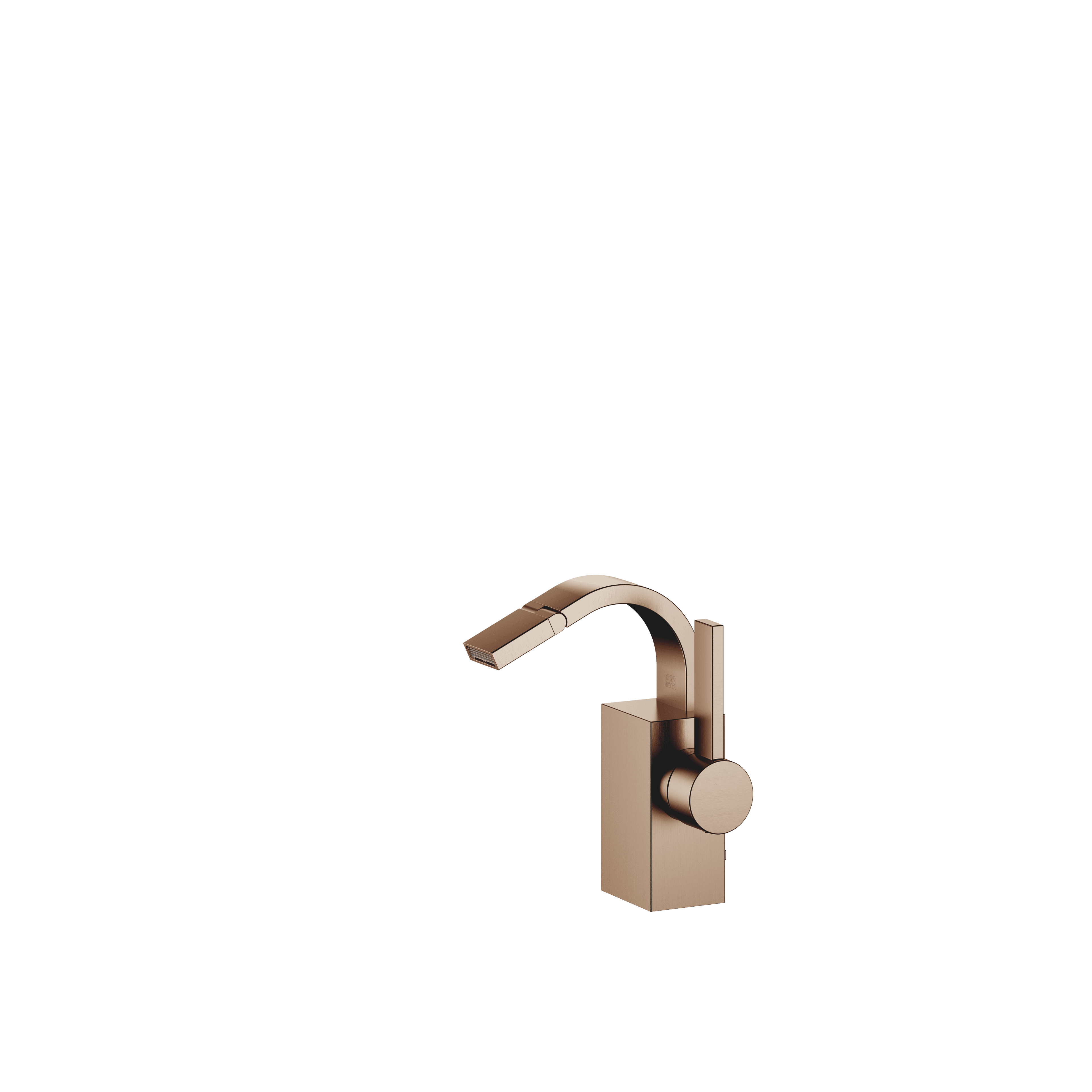 Single-lever bidet mixer with pop-up waste in Brushed Bronze (PVD)