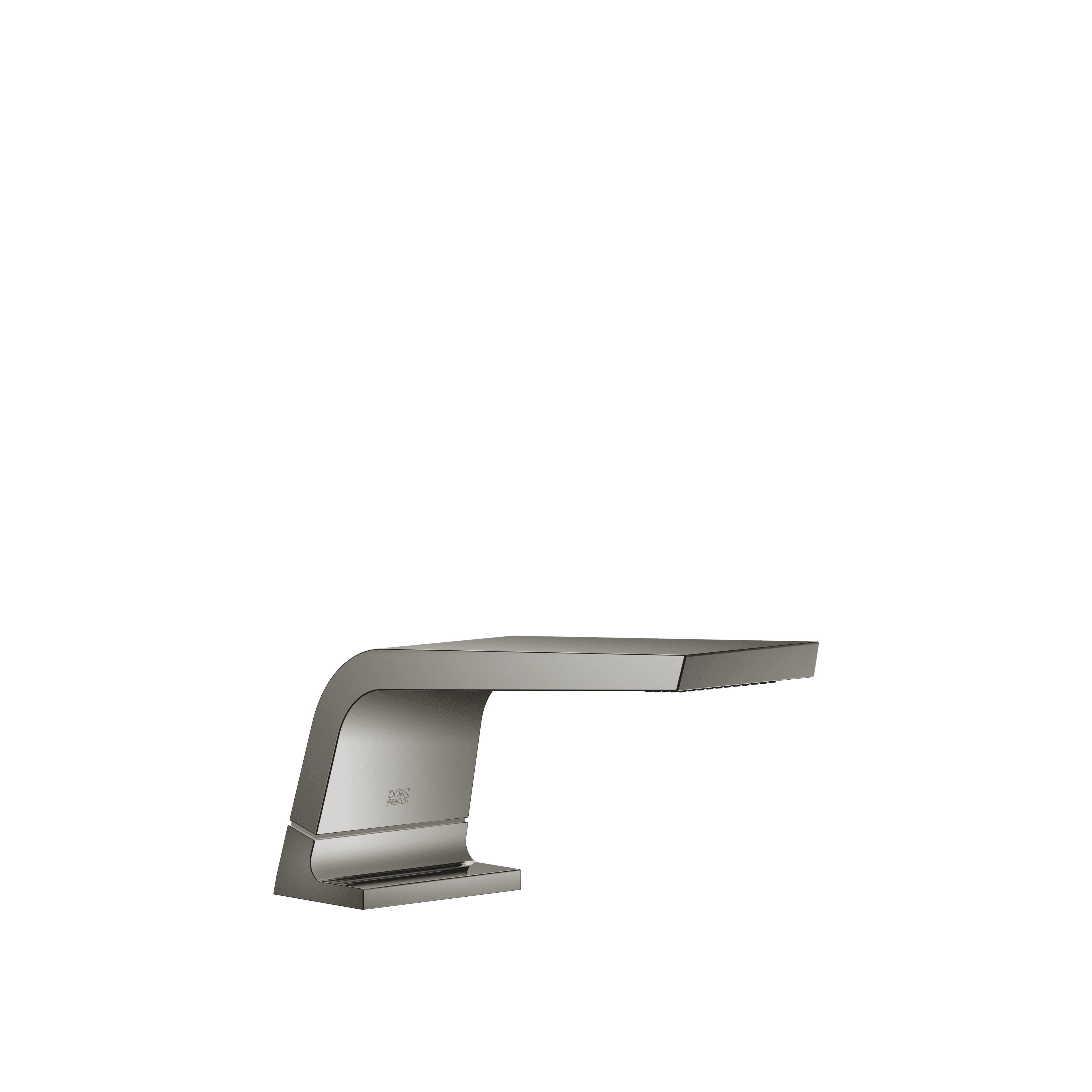 CL.1 Bath spout without diverter for deck mounting in Dark Chrome