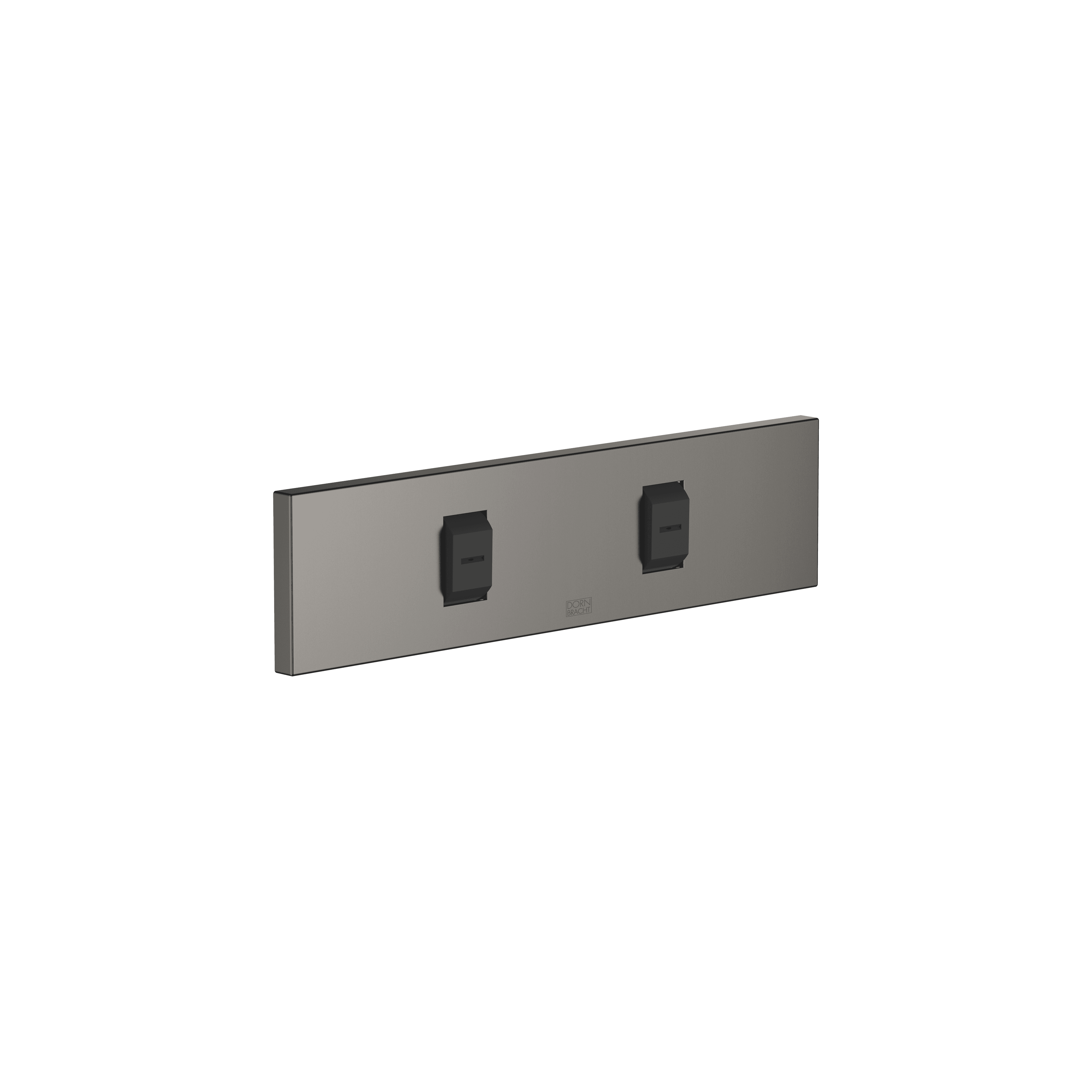 WATER FAN horizontal Concealed body spray in Brushed Dark Platinum