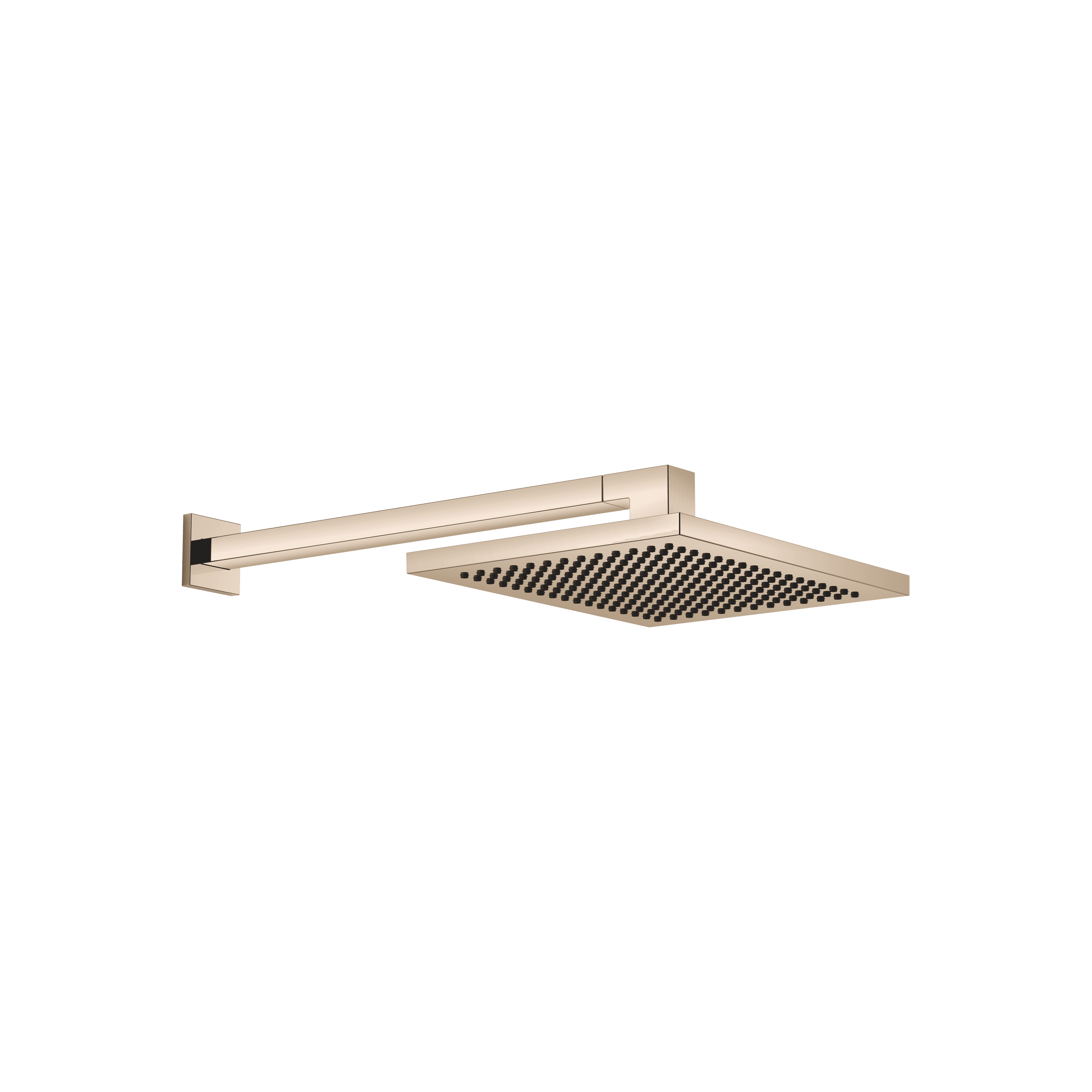 Rain shower with wall fixing 300 x 240 mm in Champagne (22kt Gold)