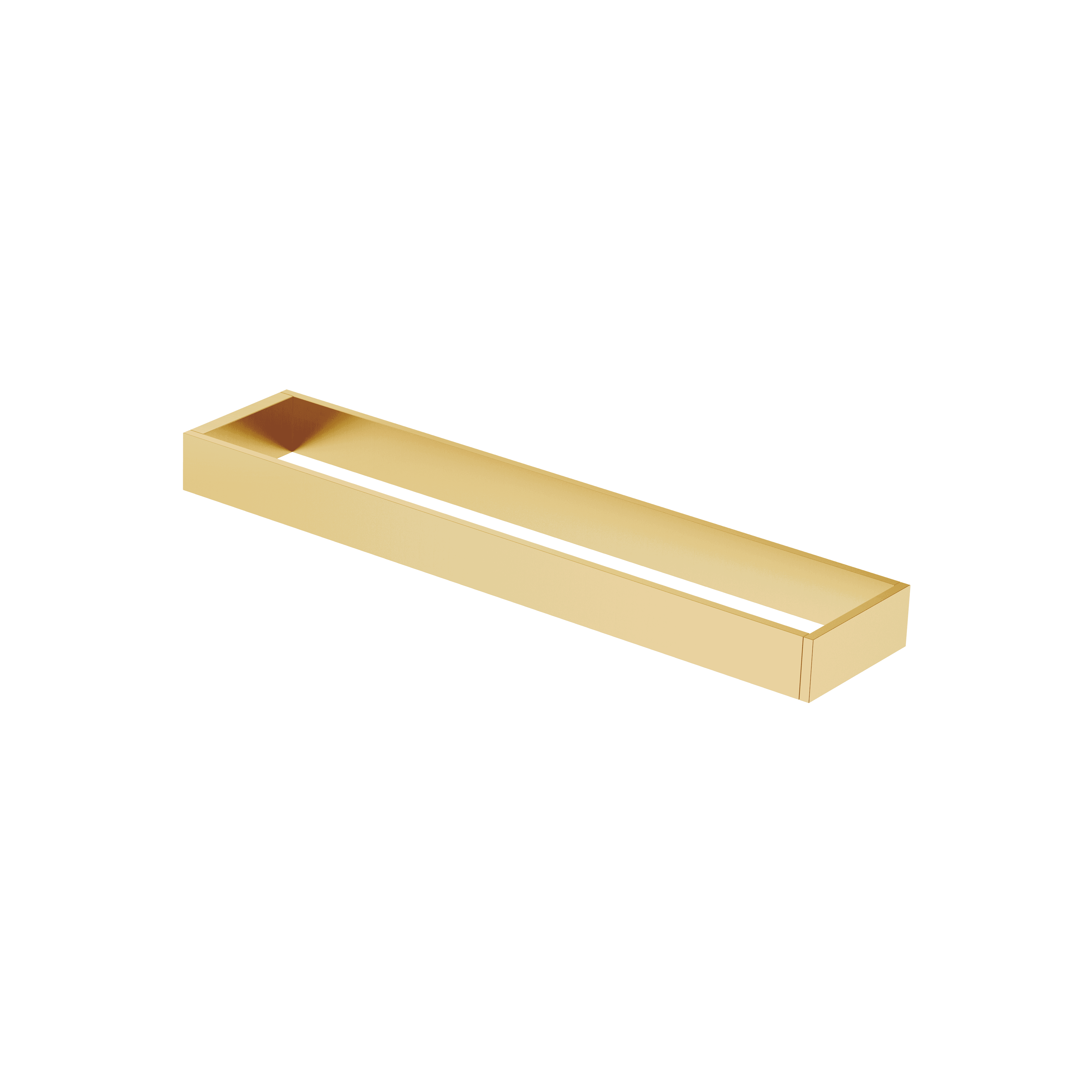 Towel bar in two parts non-swivel in Brushed Durabrass (23kt Gold)