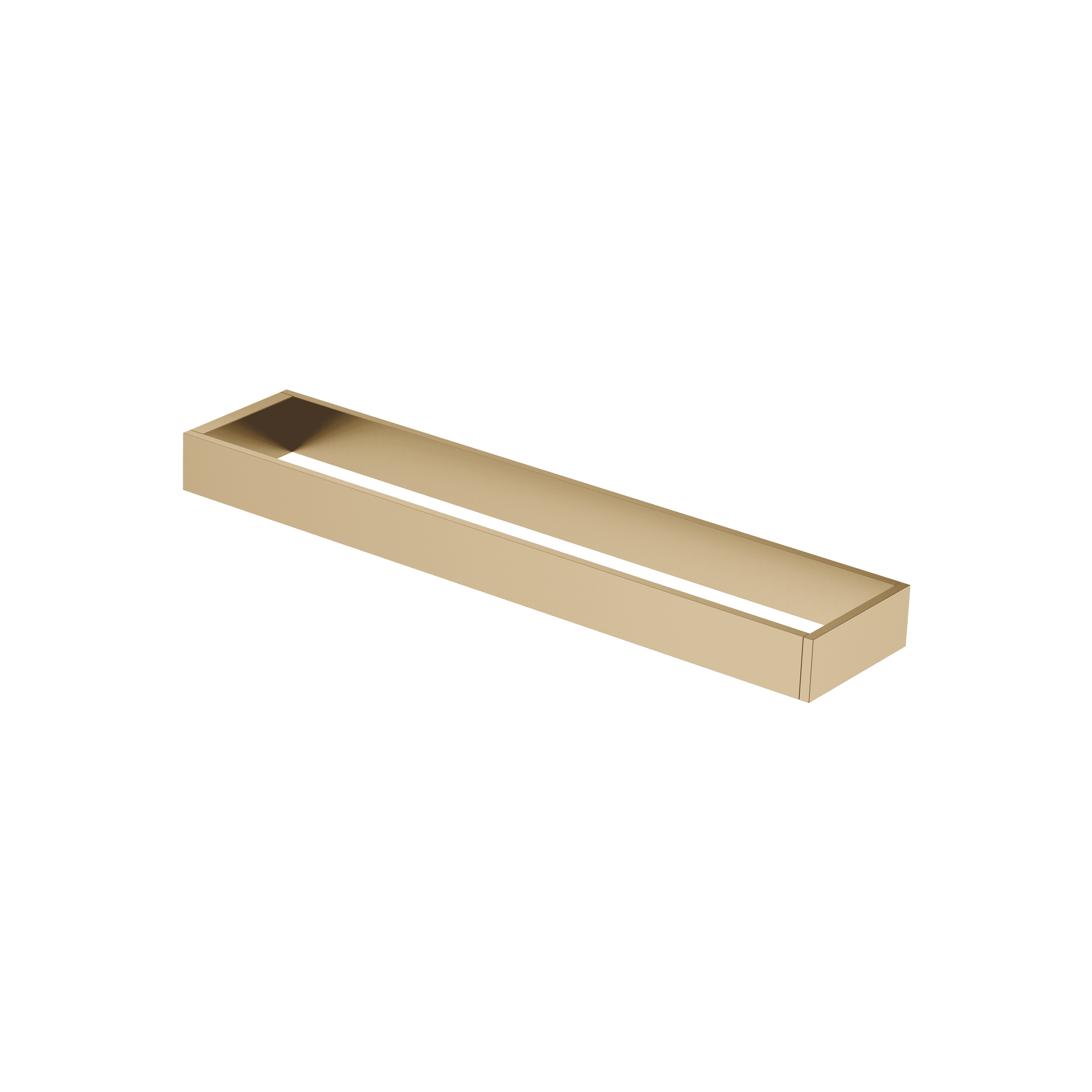 Towel bar in two parts non-swivel in Brushed Dark Brass (PVD)