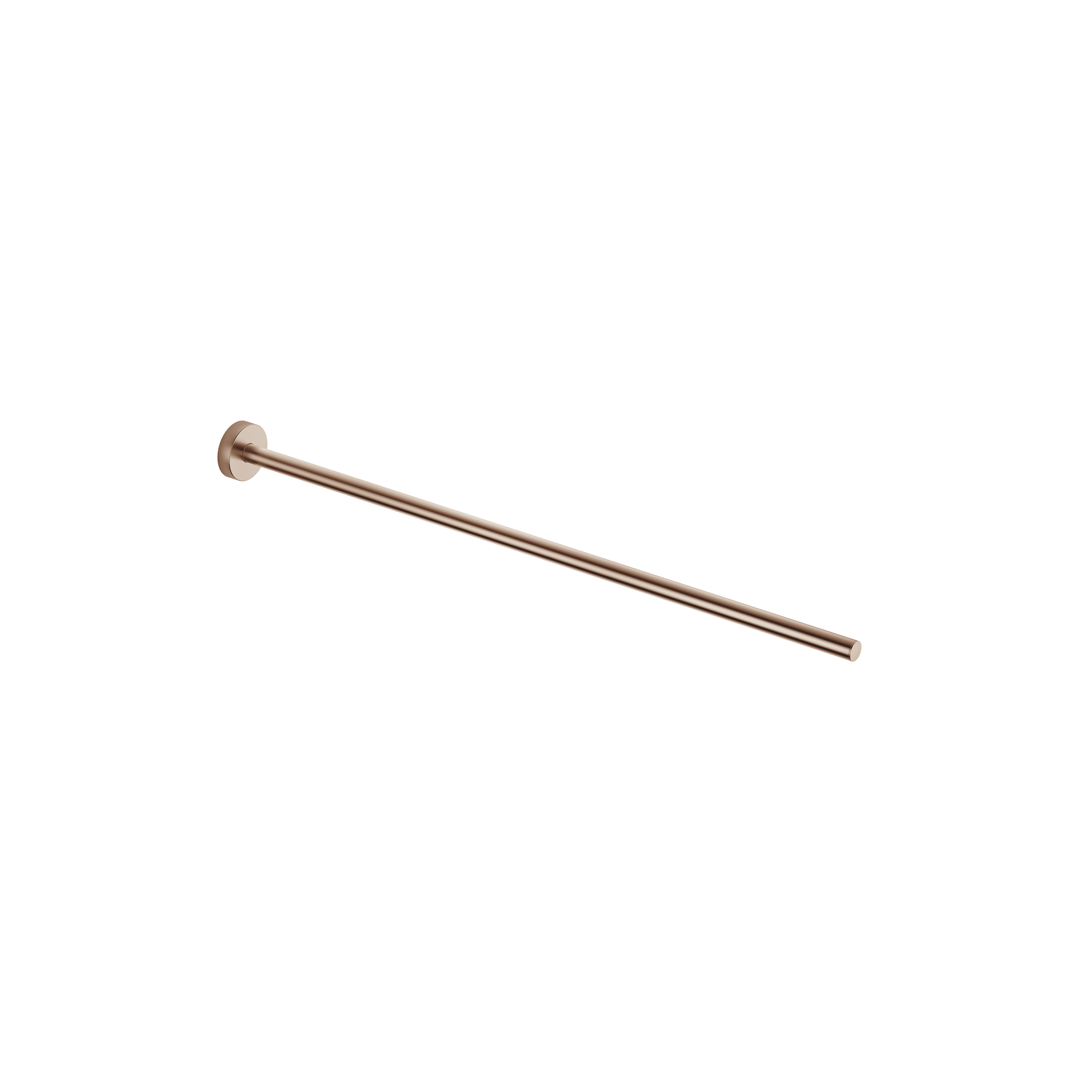 Towel bar 1-piece non-swivel in Brushed Bronze (PVD)