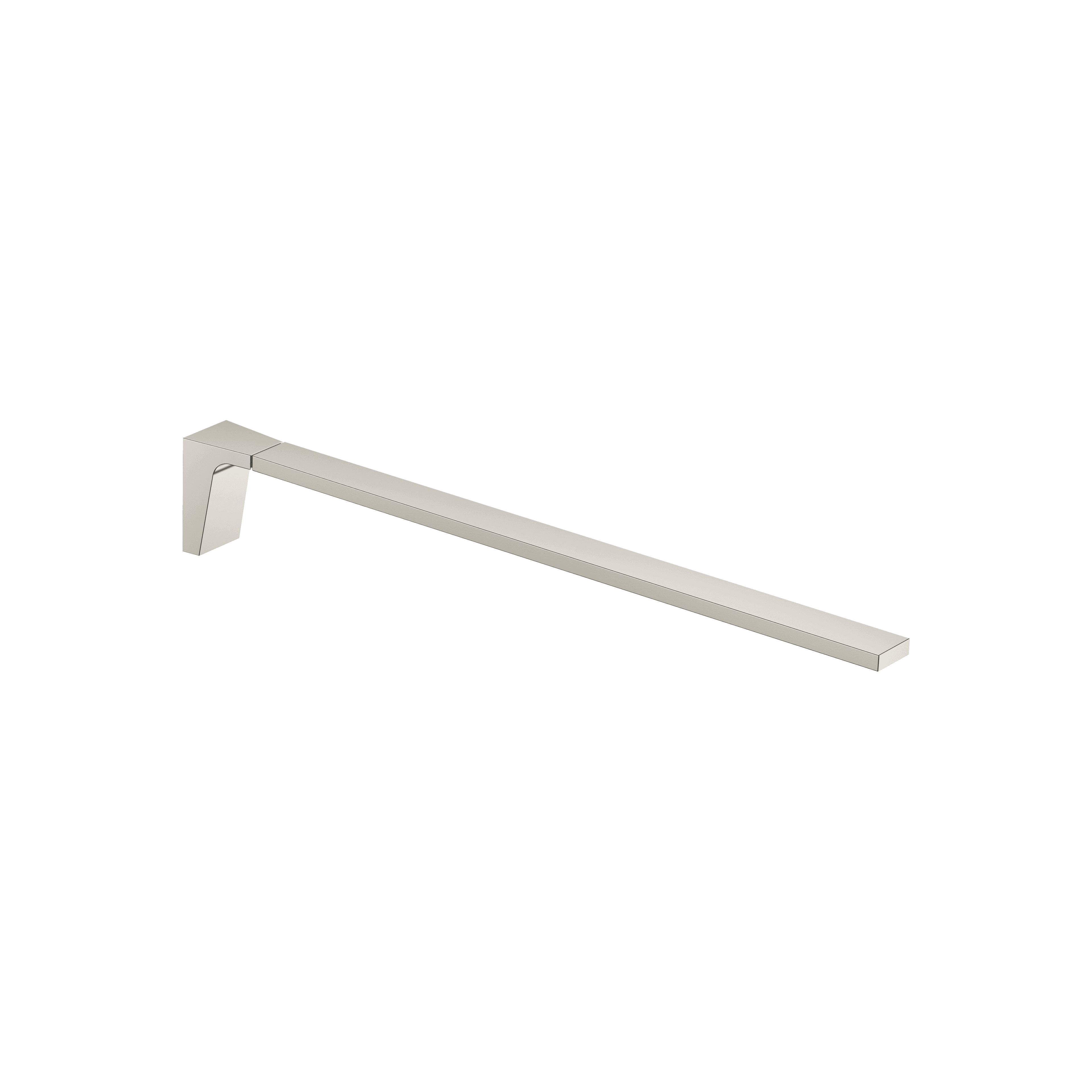 CL.1 Towel bar 1-piece non-swivel in Brushed Platinum