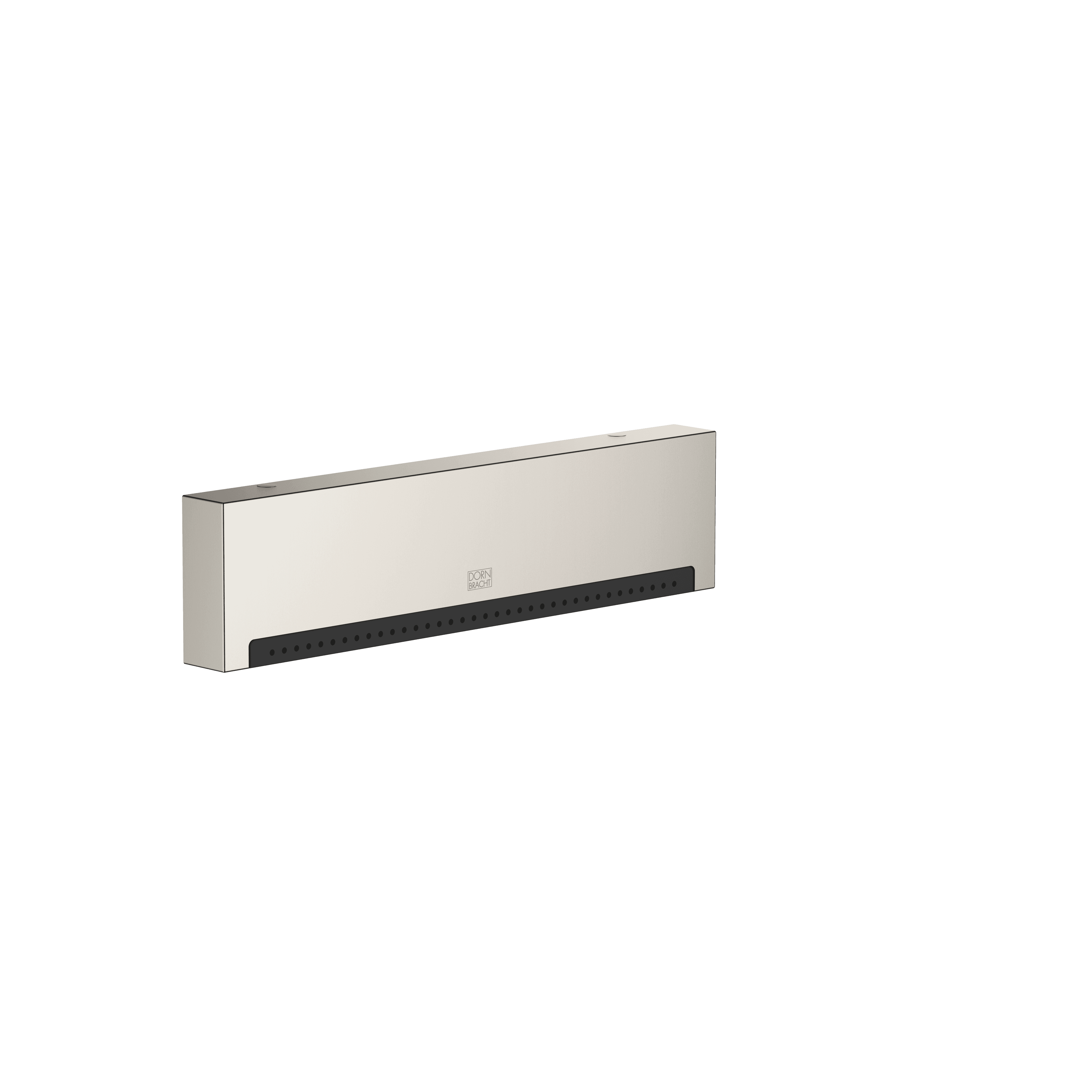 WATER FALL Cascade spout with individual jets for wall mounting in Brushed Platinum