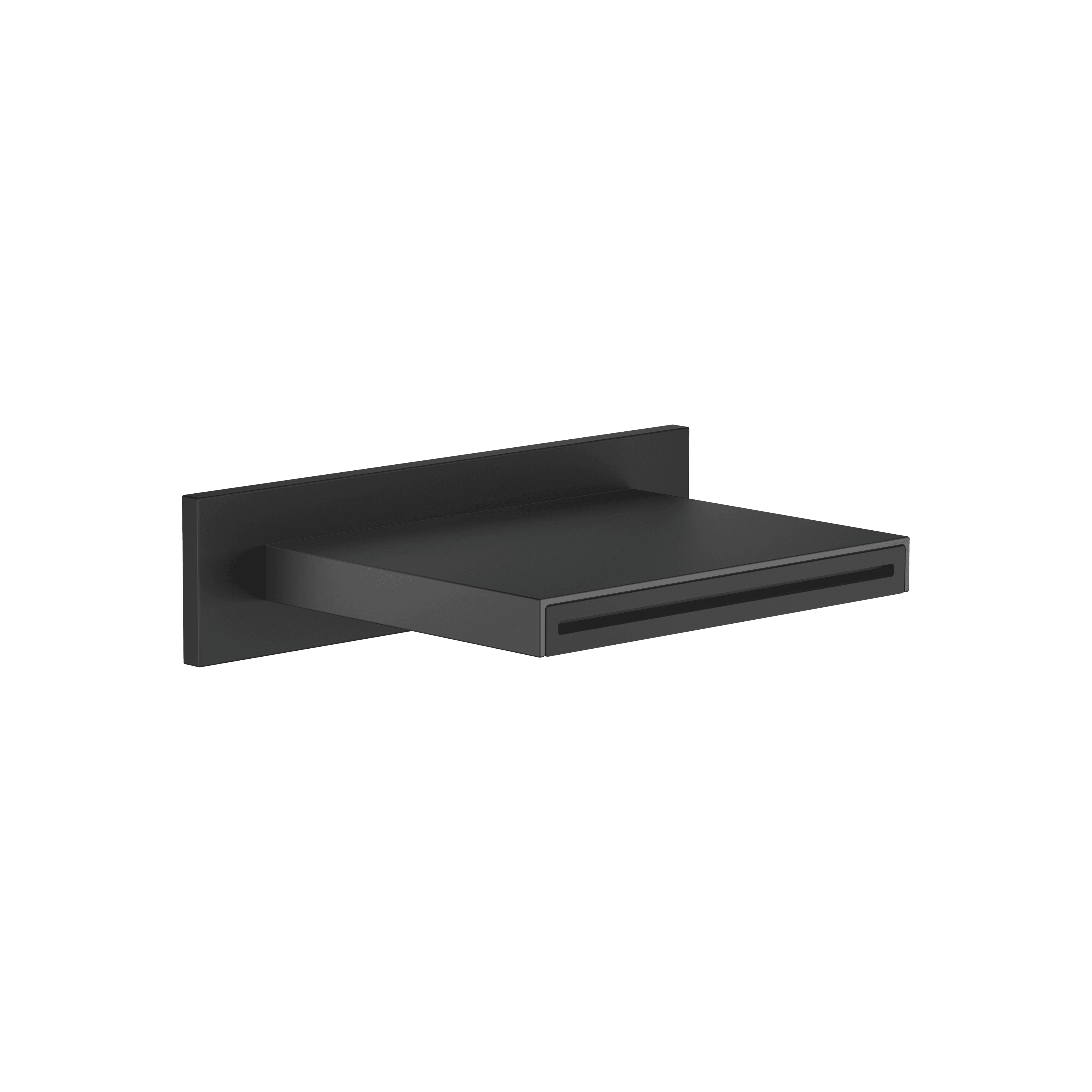 WATER SHEET Cascade spout for wall mounting in Matte Black