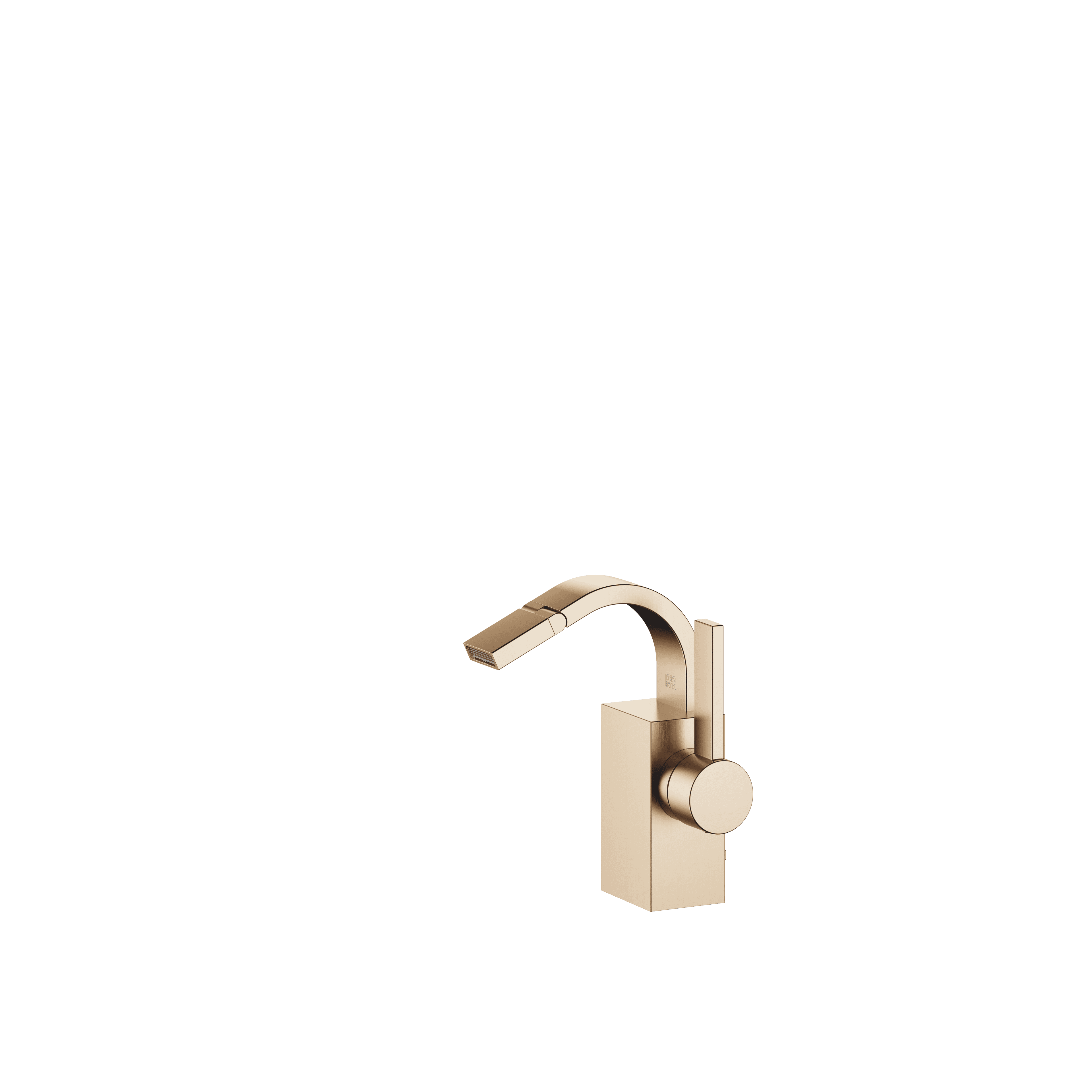 Single-lever bidet mixer with pop-up waste in Brushed Champagne (22kt Gold)