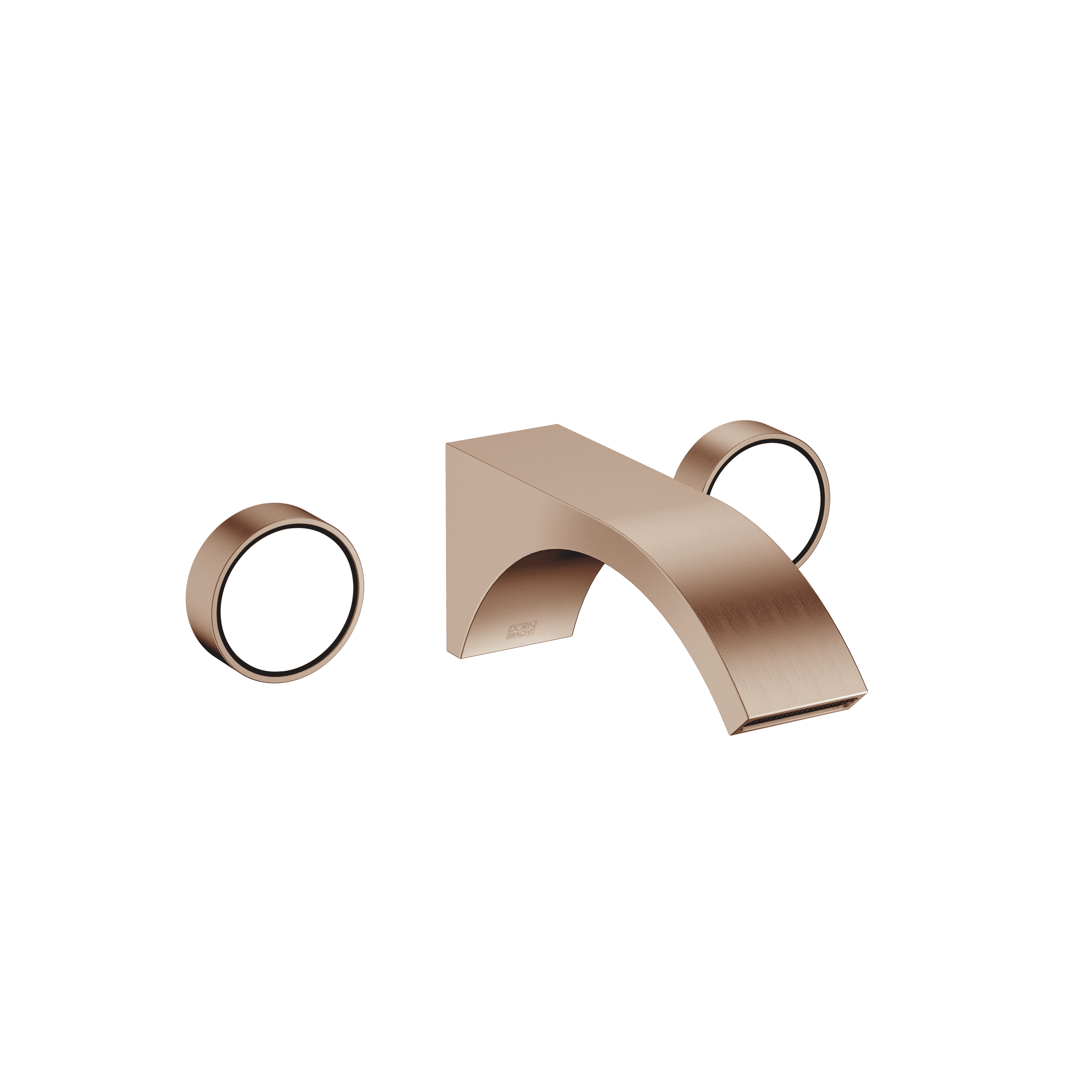 CYO Wall-mounted basin mixer without pop-up waste in Brushed Bronze (PVD)
