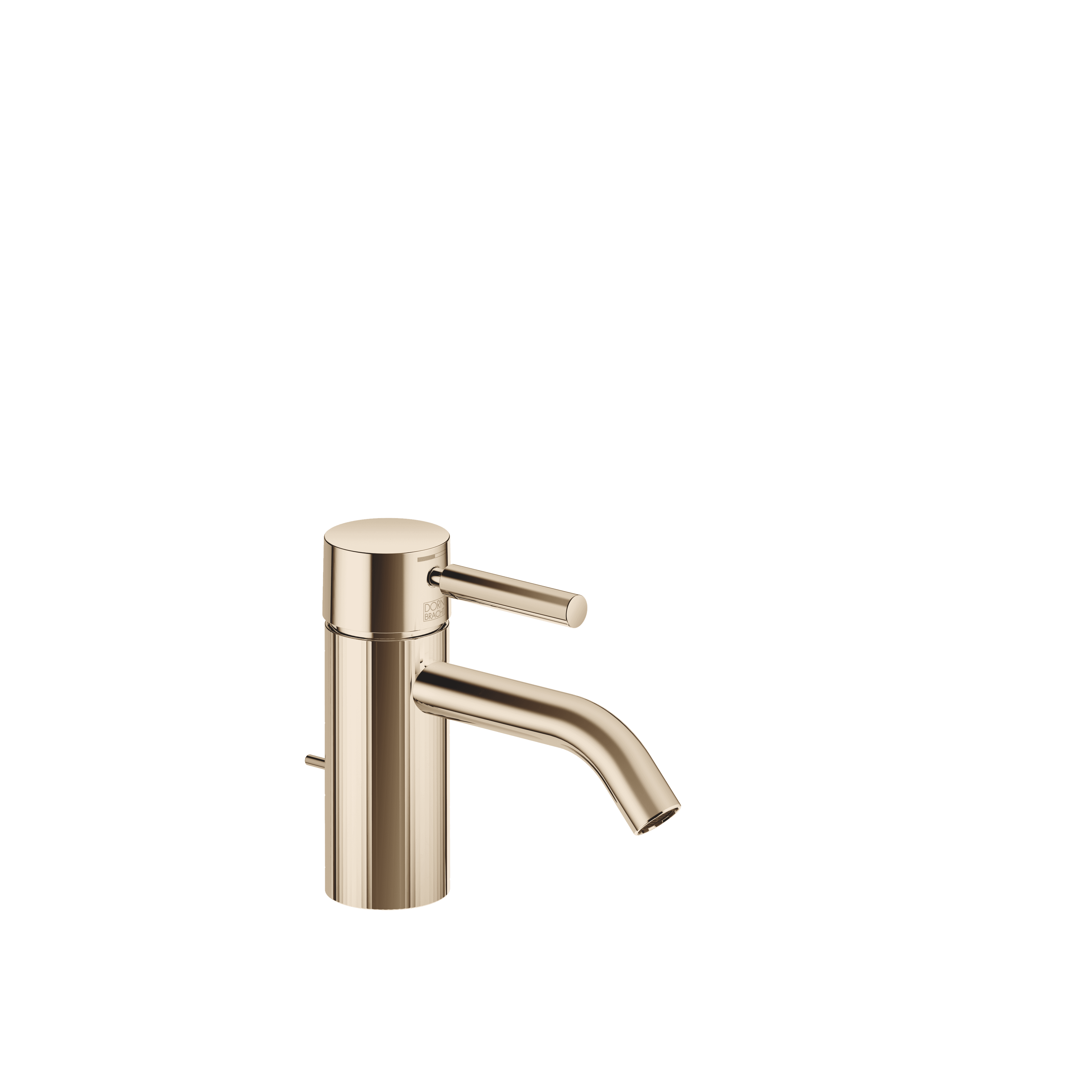 META Single-lever basin mixer with pop-up waste in Light Gold (PVD)