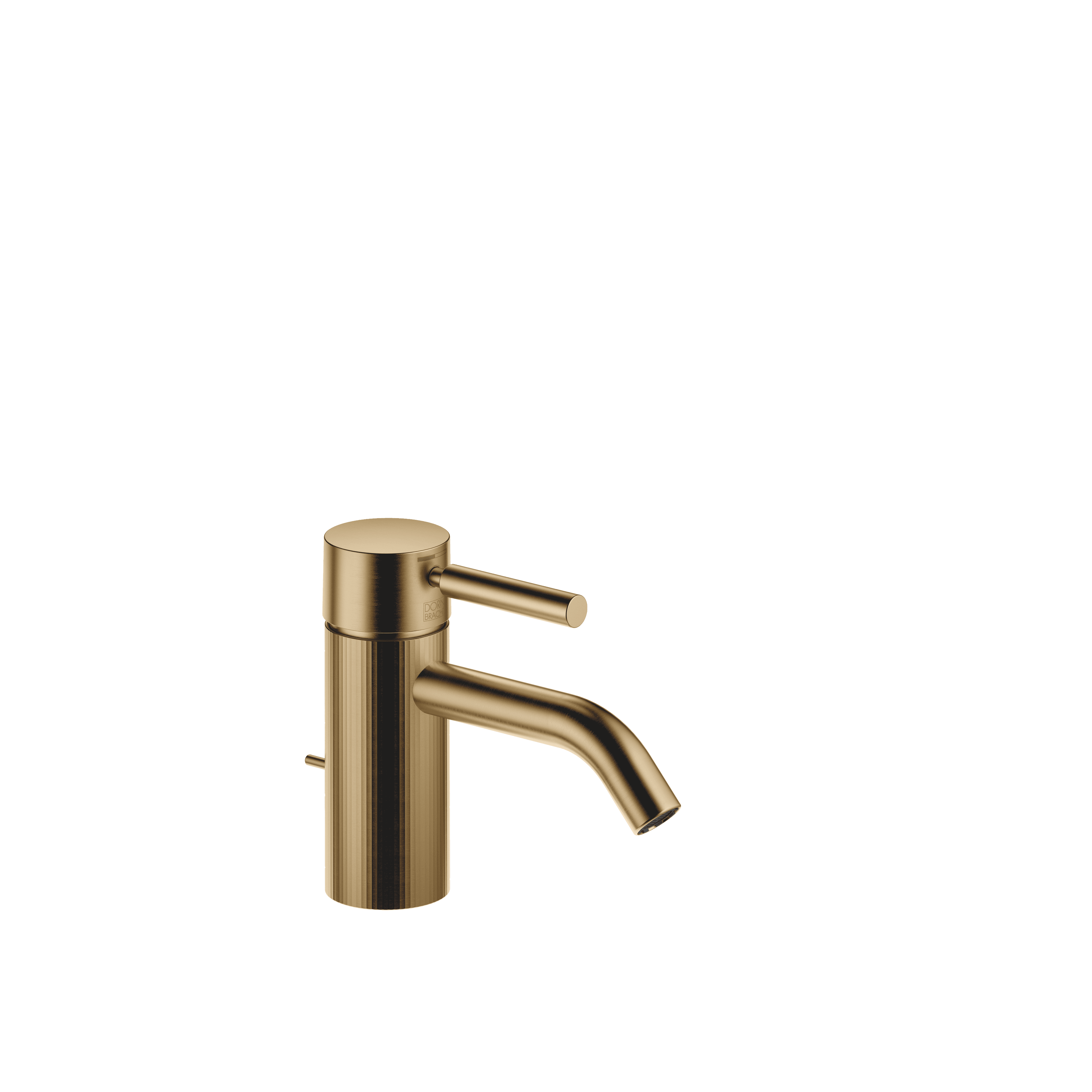 META Single-lever basin mixer with pop-up waste in Brushed Dark Brass (PVD)