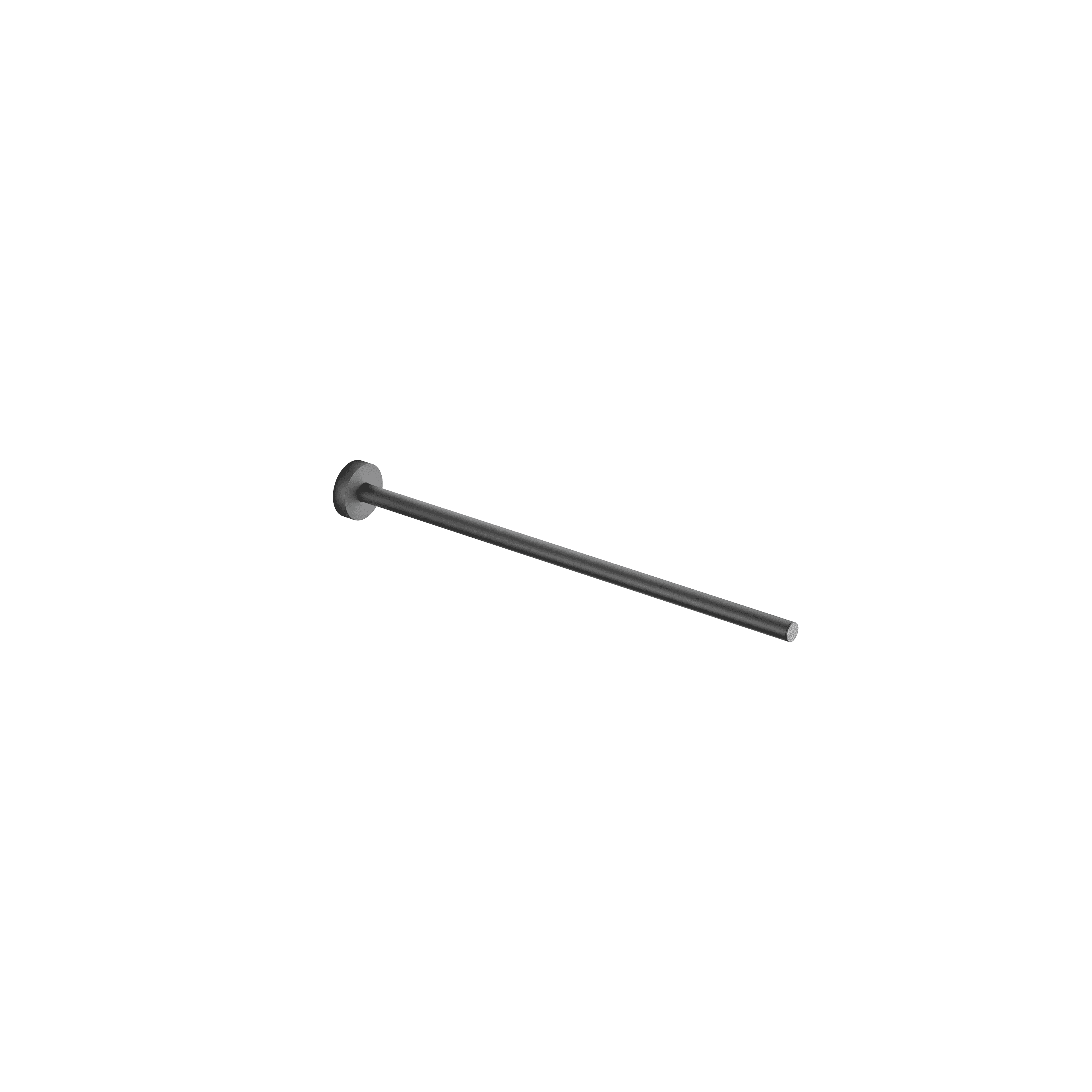 Towel bar 1-piece non-swivel in Matte Black