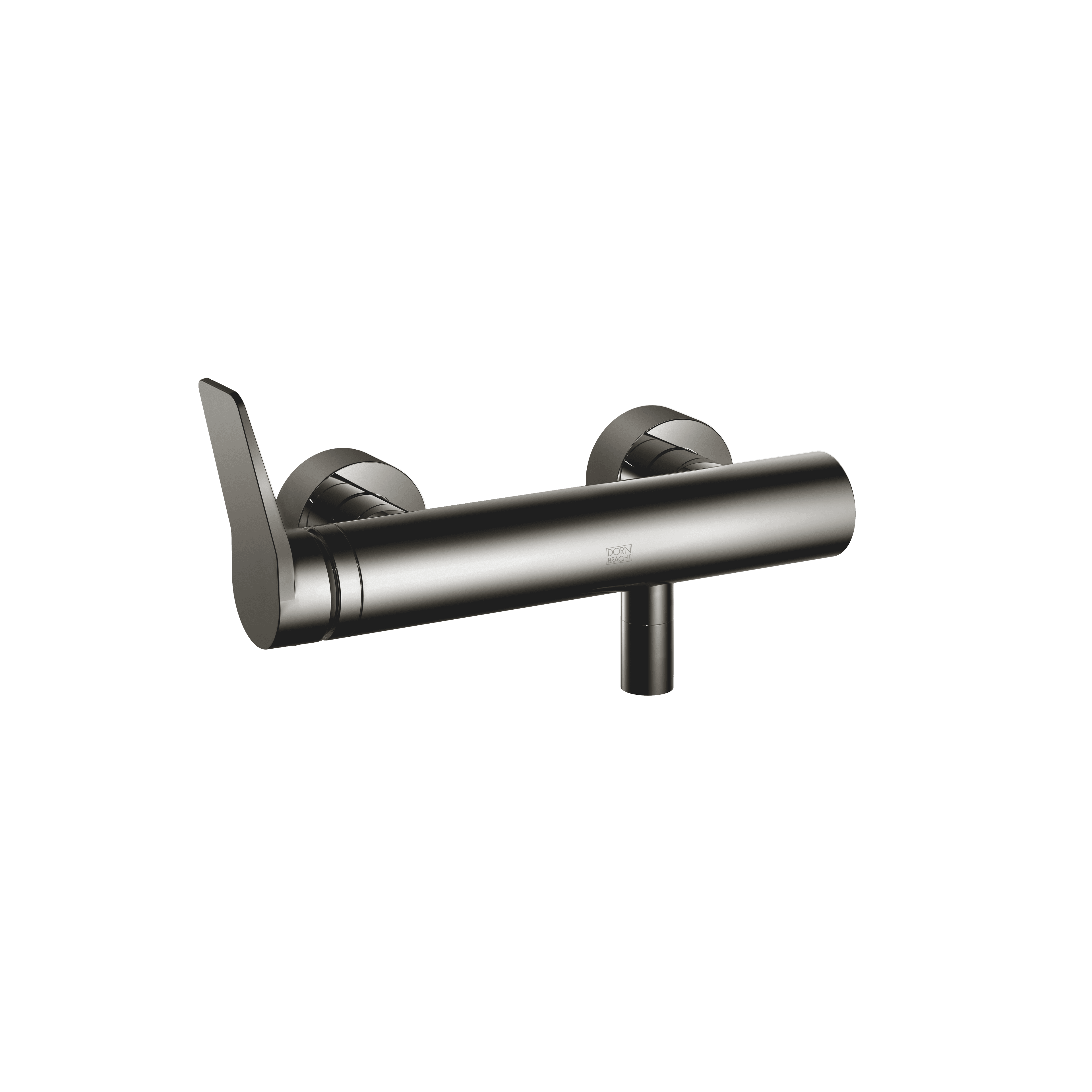 LISSÉ Single-lever shower mixer for wall mounting in Dark Chrome