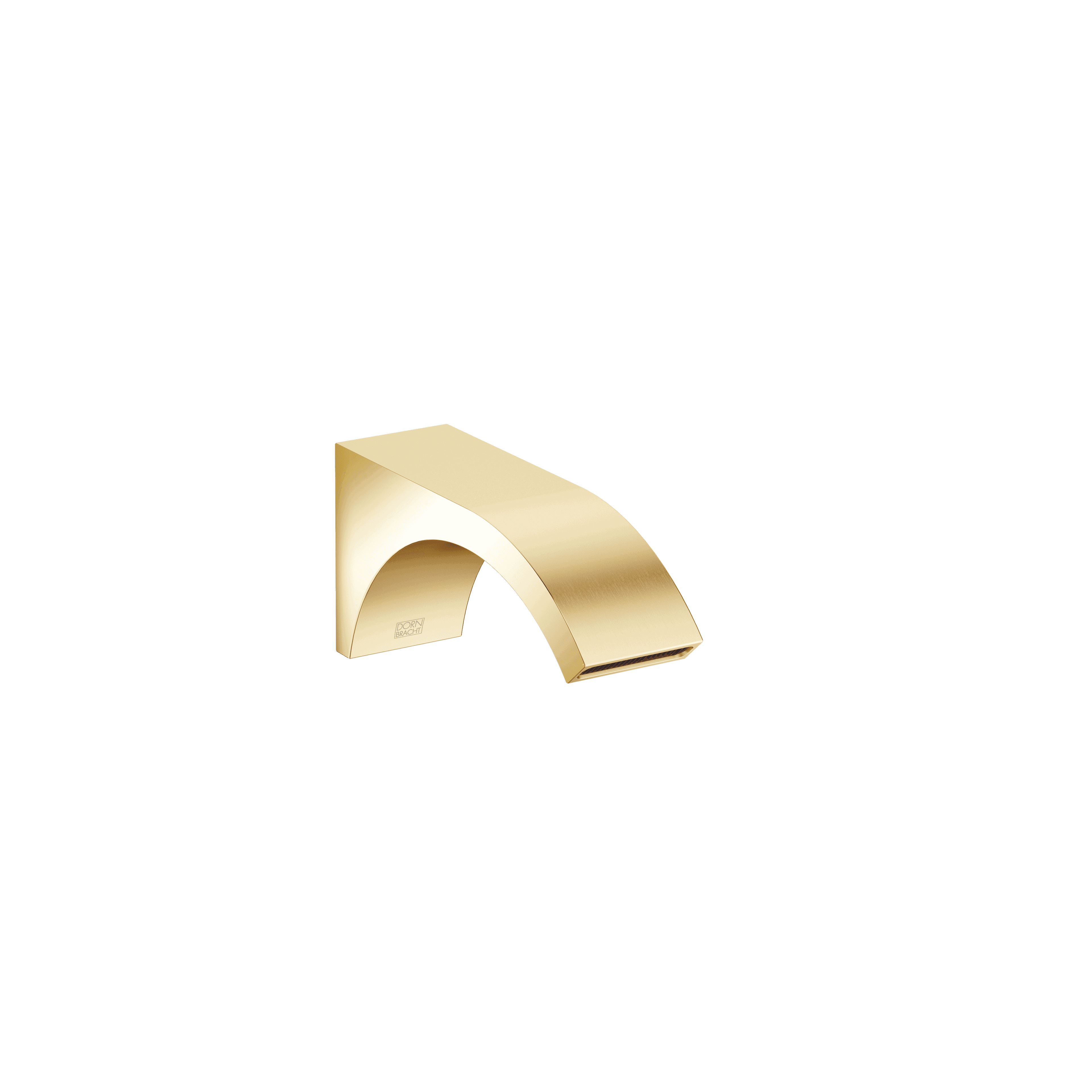 CYO Wall-mounted basin spout without pop-up waste in Durabrass / Brushed Durabrass (23kt Gold)