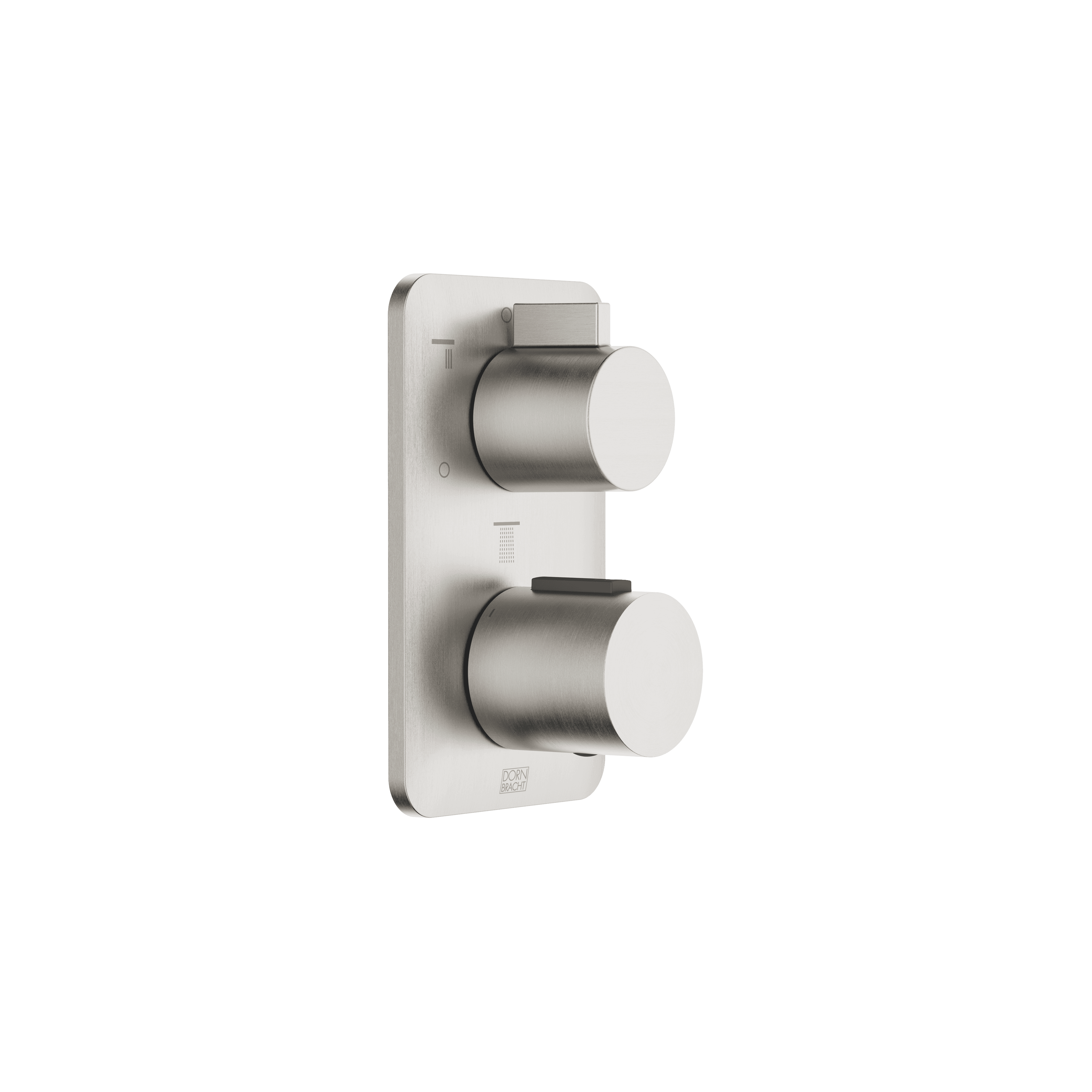 LISSÉ Concealed thermostat with three function volume control in Brushed Platinum
