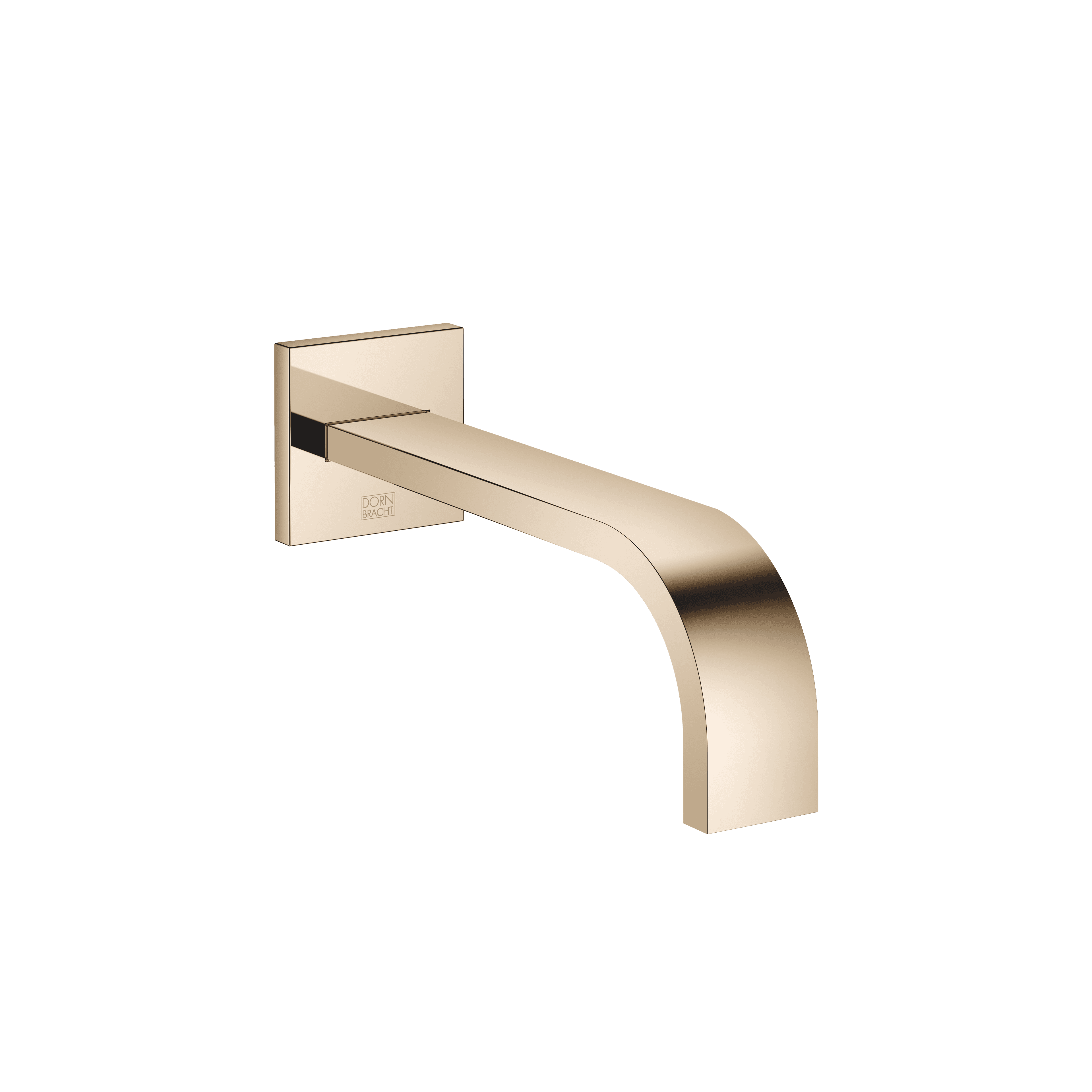 MEM Wall-mounted basin spout without pop-up waste in Champagne (22kt Gold)