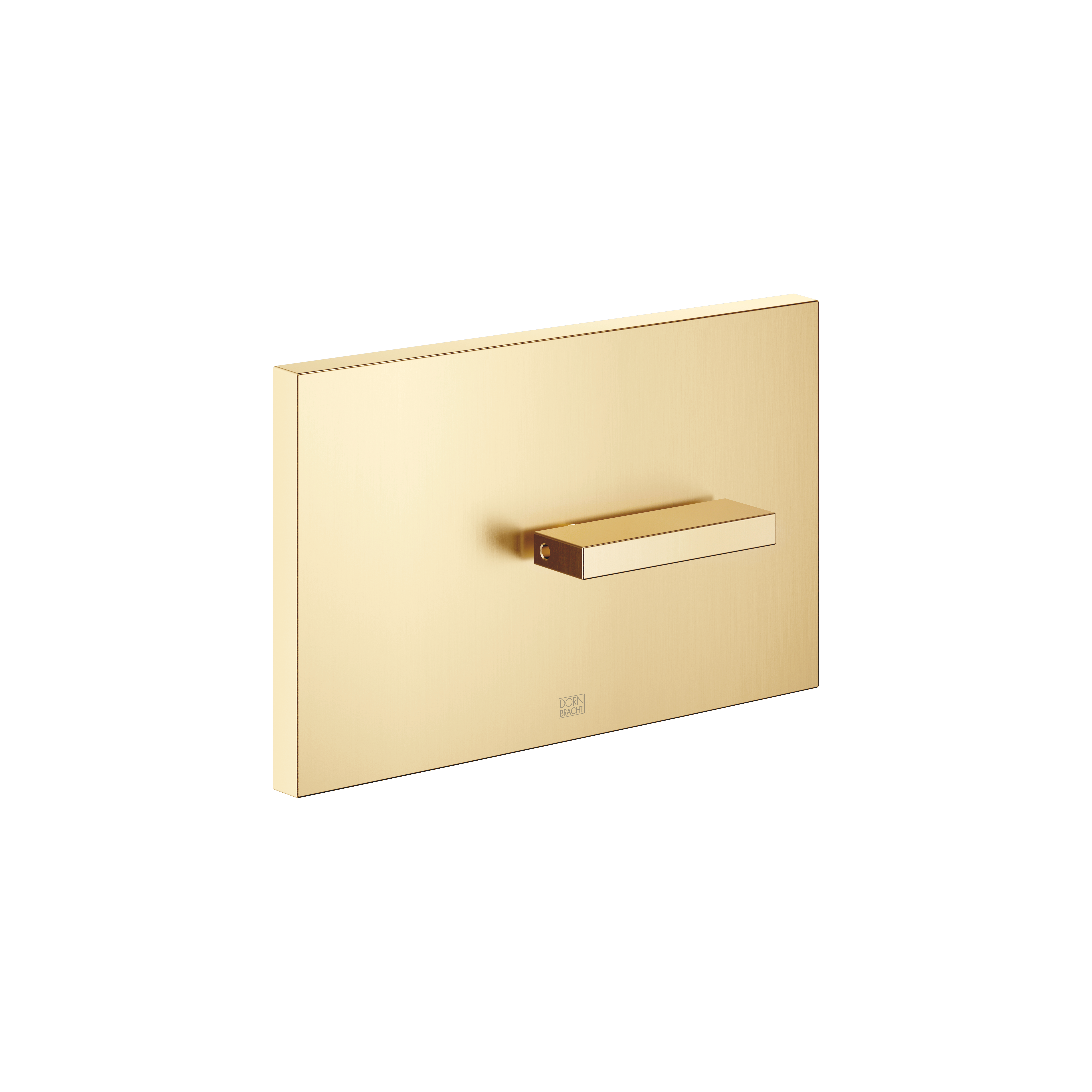 Cover plate for the concealed WC cistern made by TeCe in Brushed Durabrass (23kt Gold)