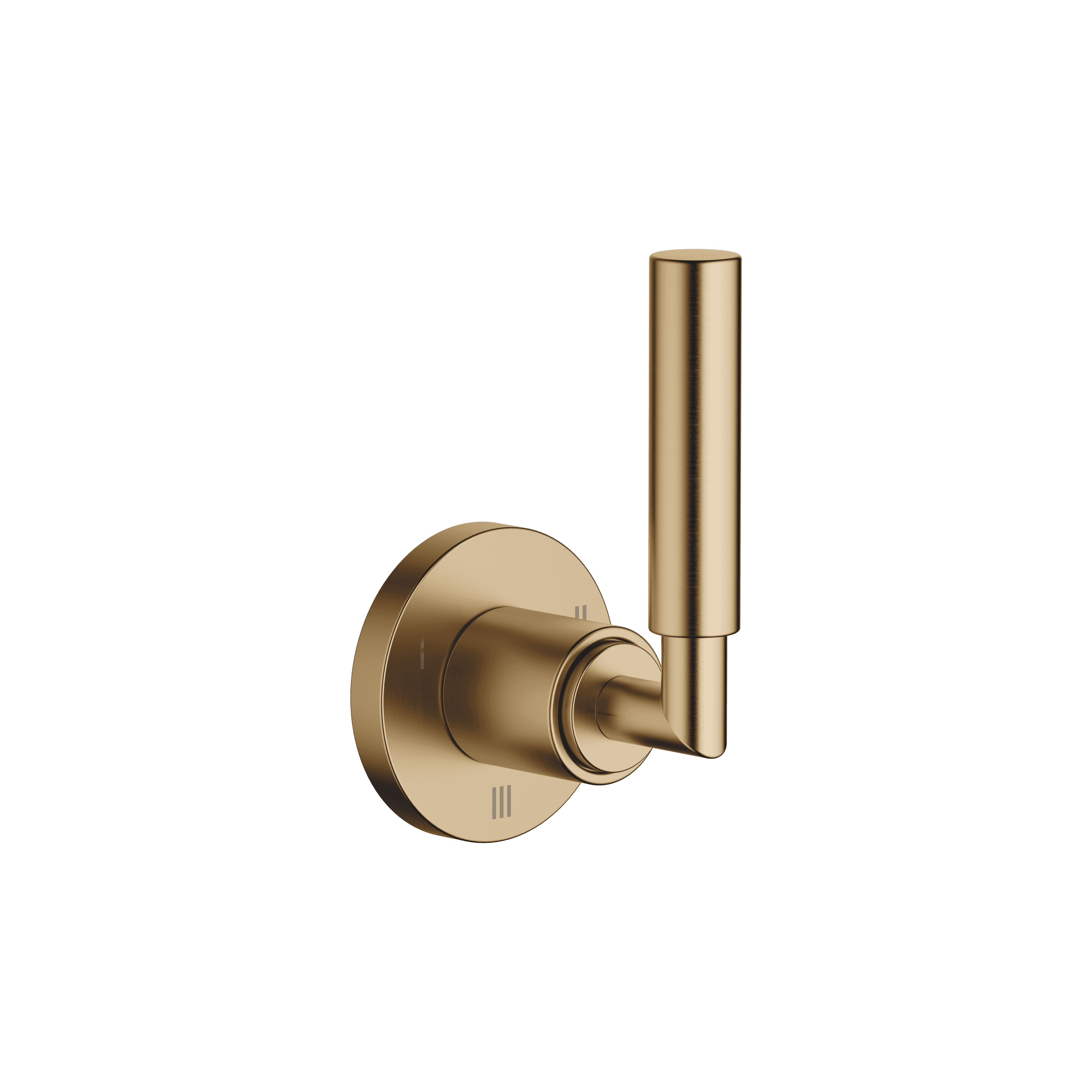 TARA Concealed three-way diverter in Brushed Dark Brass (PVD)